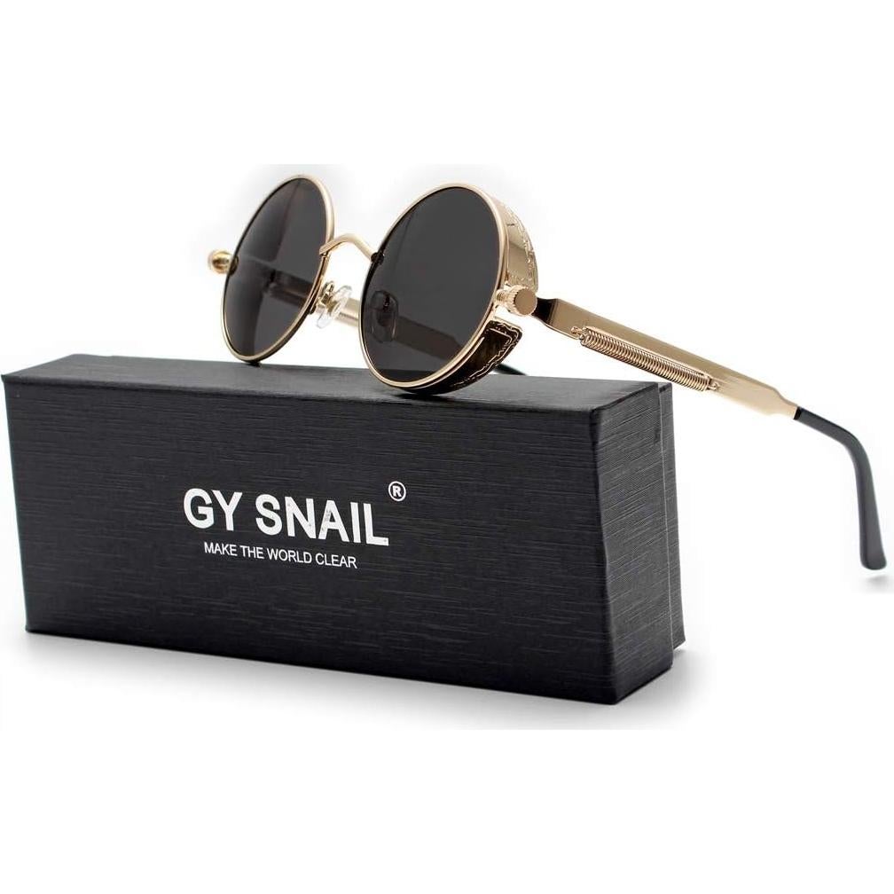 Gafas de sol GY Caracol doradas polarizadas estilo retro