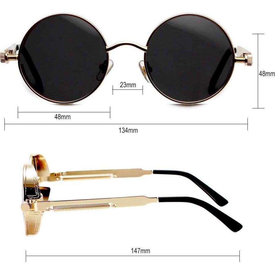 Gafas de sol GY Caracol doradas polarizadas estilo retro