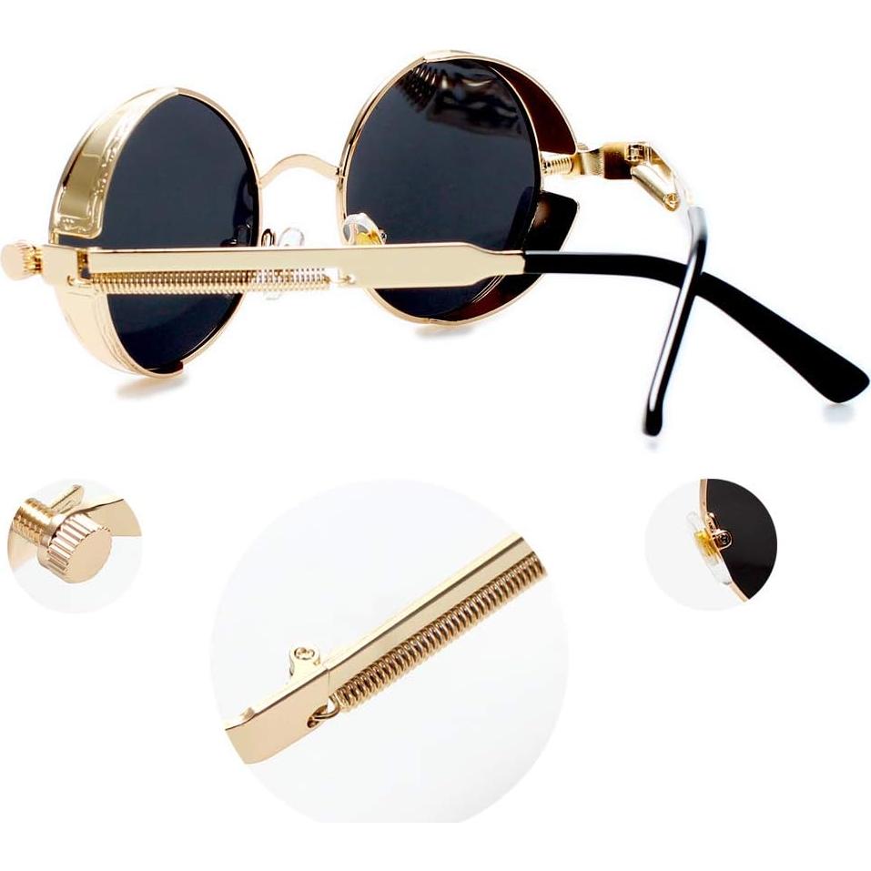 Gafas de sol GY Caracol doradas polarizadas estilo retro