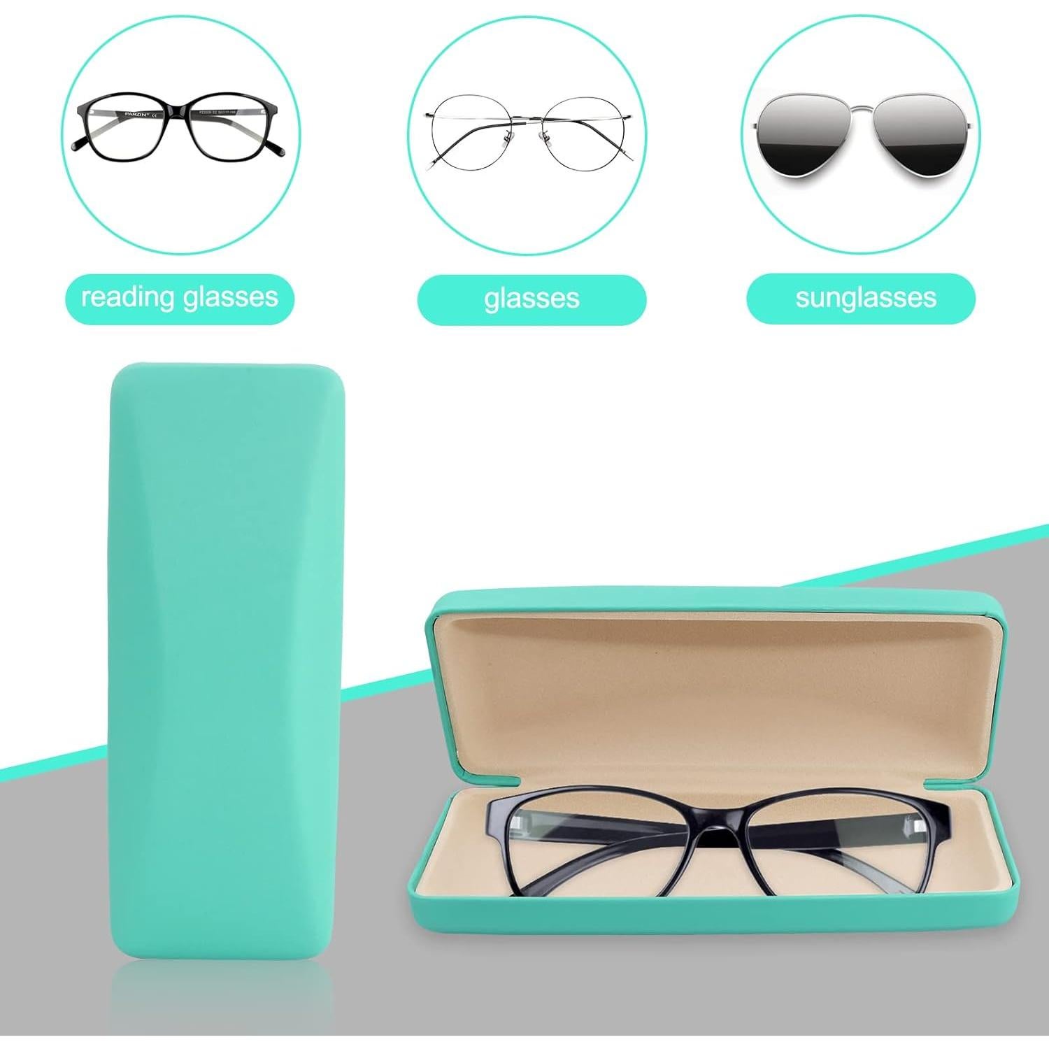 Estuche Duro para Gafas SMARTTOP con Paño de Limpieza