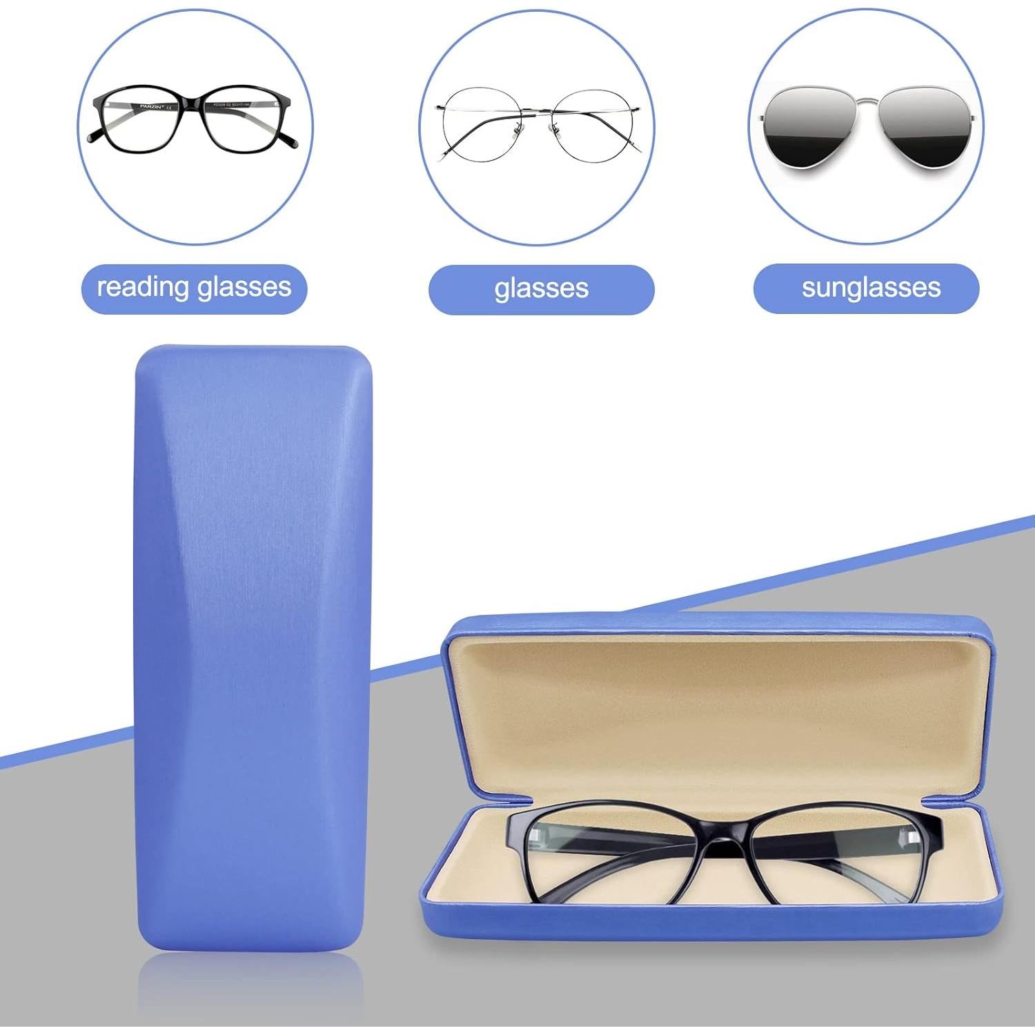 Estuche Duro para Gafas SMARTTOP con Paño de Limpieza