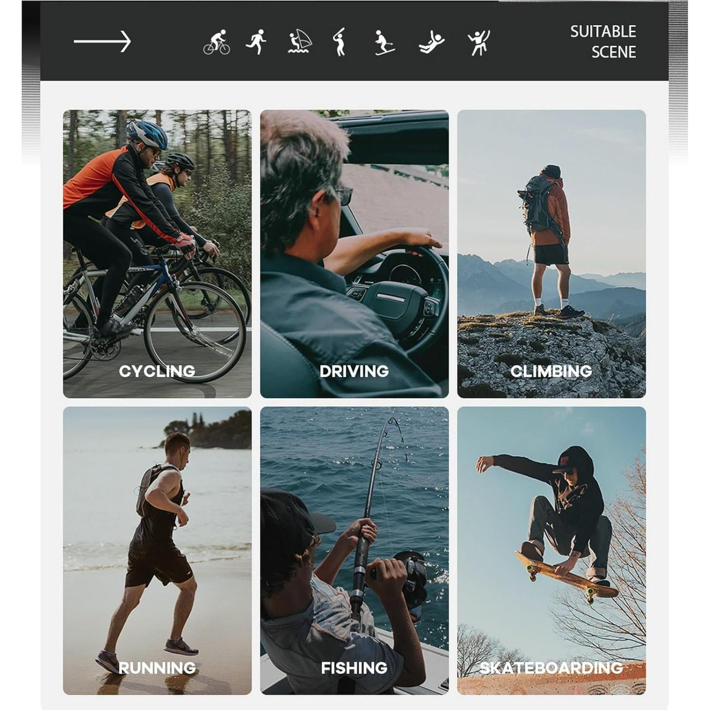 Gafas de sol VAGHOZZ polarizadas UV400 unisex ligeras