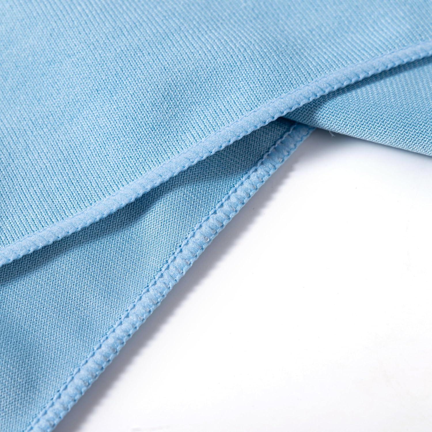 Paños de Limpieza KLNYOO Microfibra 16x16 cm 8 Piezas Azul