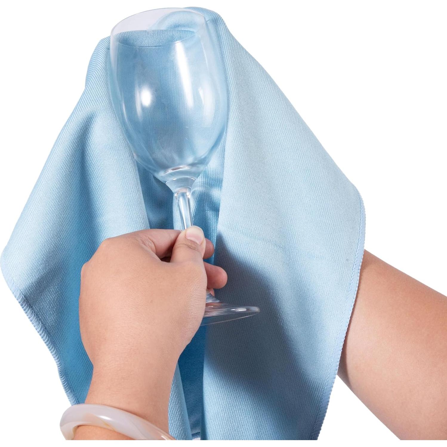 Paños de Limpieza KLNYOO Microfibra 40x40 cm 8 Piezas