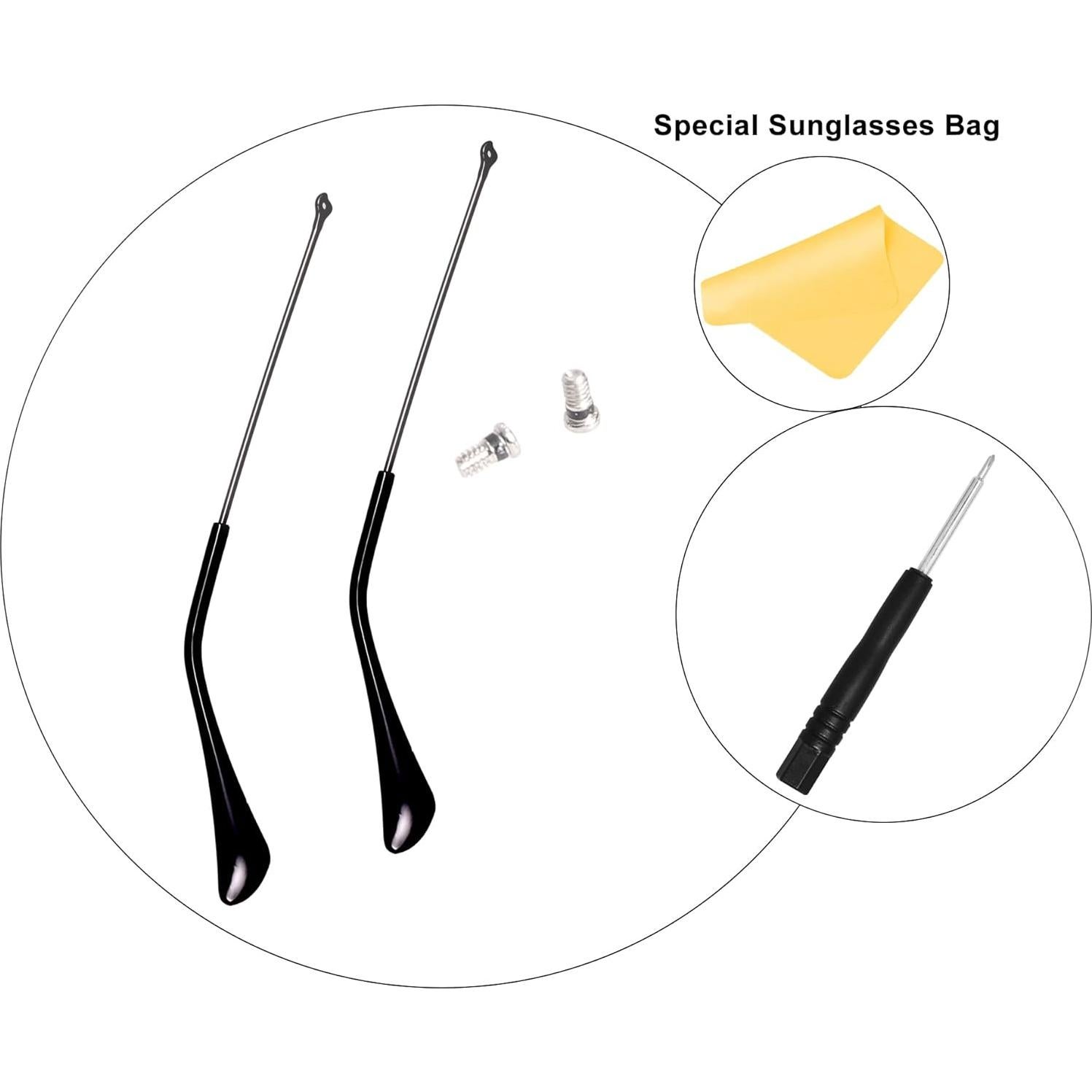 Consejos de Templo Ray-Ban Aviador RB3025 Kit Reparación