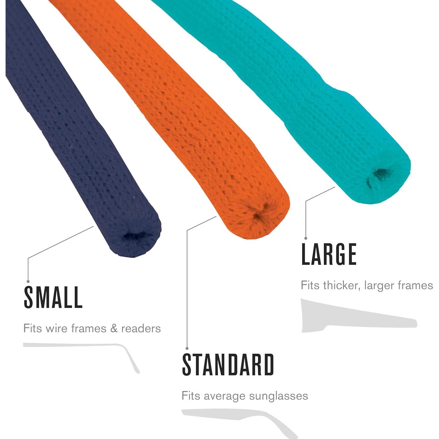 Retenedor de Gafas Chums Algodón Original Estándar Gris/Blanco