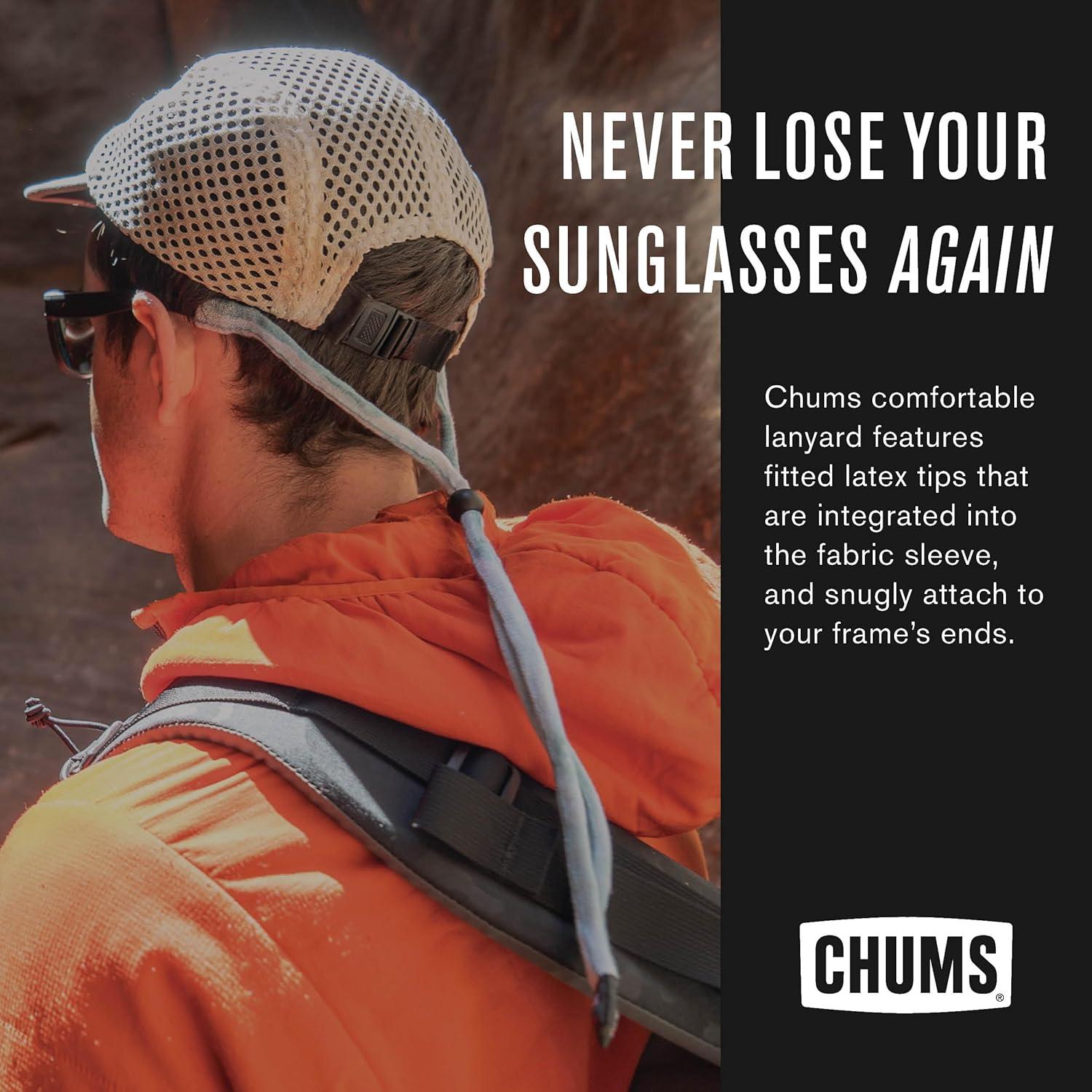 Retenedor de Gafas Chums Algodón Estándar Ajustable Negro