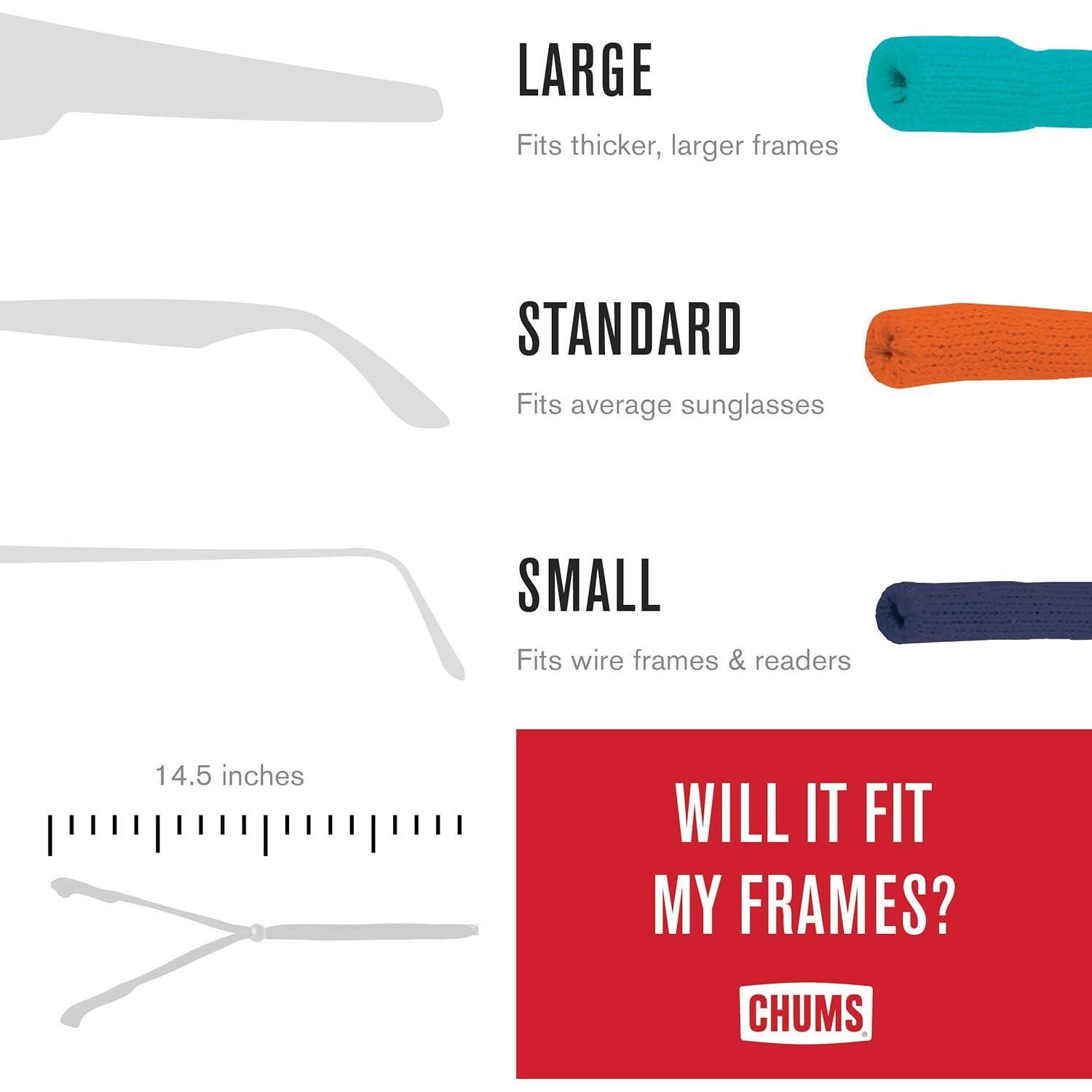 Retenedor de Gafas Chums Algodón Estándar Ajustable Azul