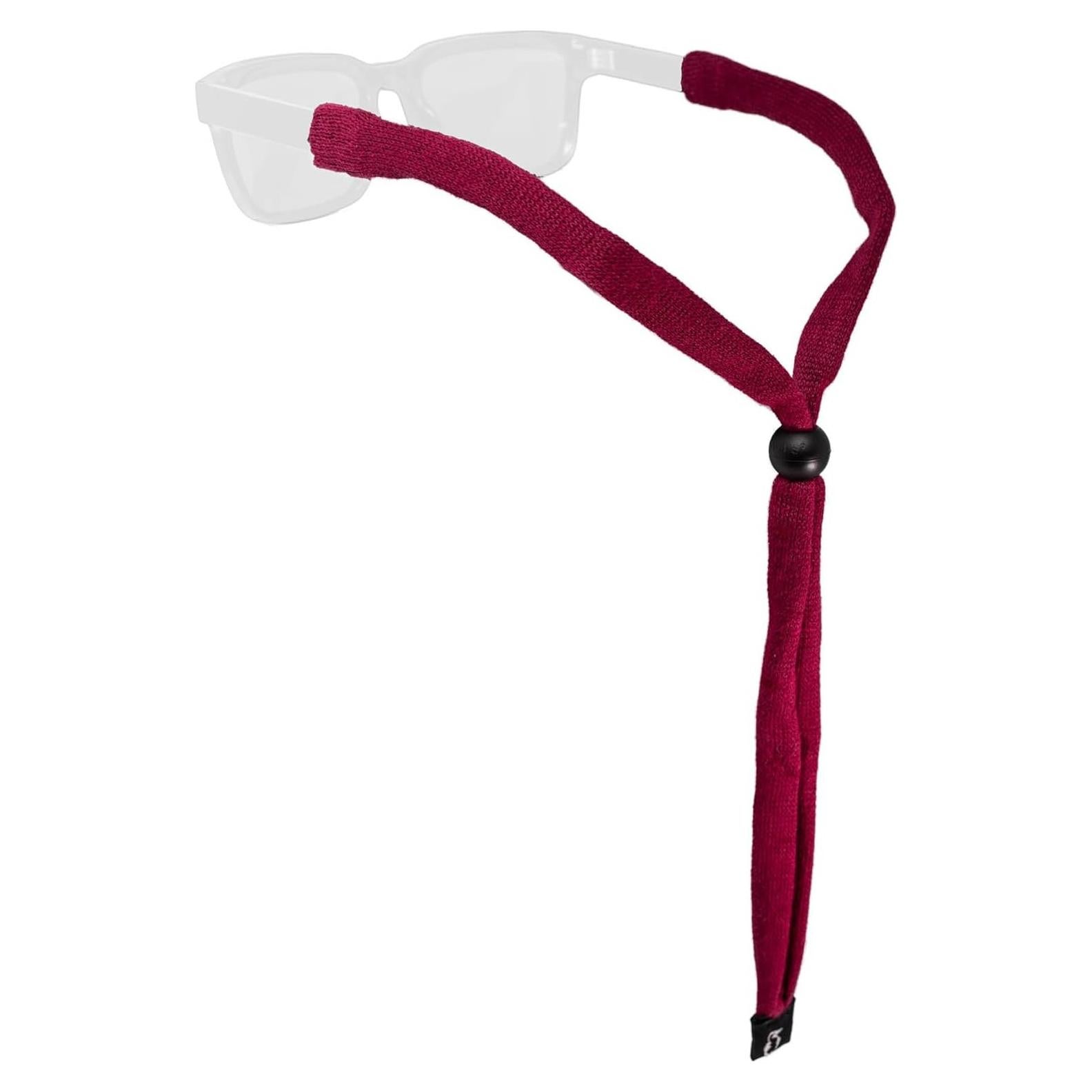 Retenedor de Gafas Chums Algodón Burdeos Ajustable Unisex