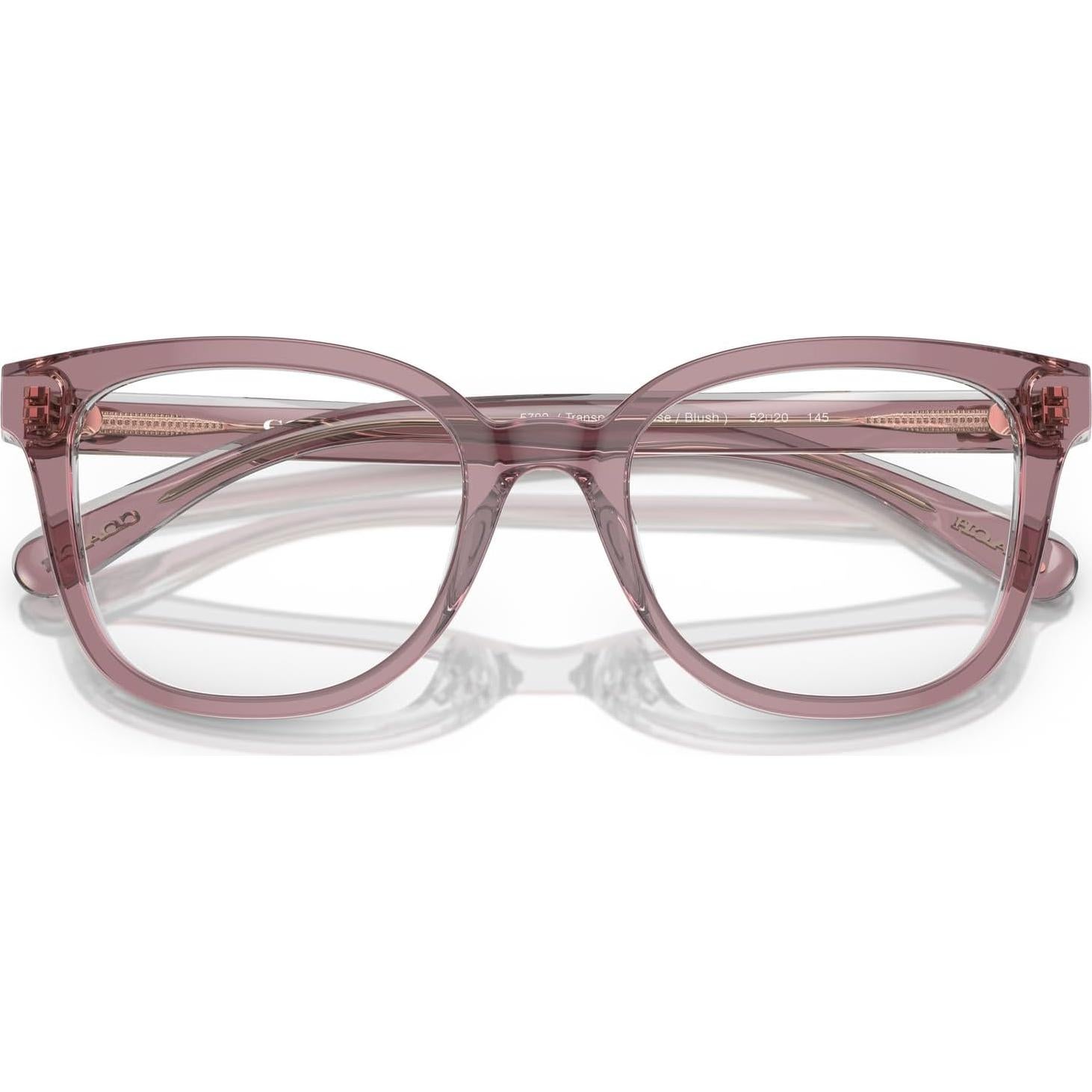 Montura de Gafas Coach HC6225U Rosa Transparente 52mm