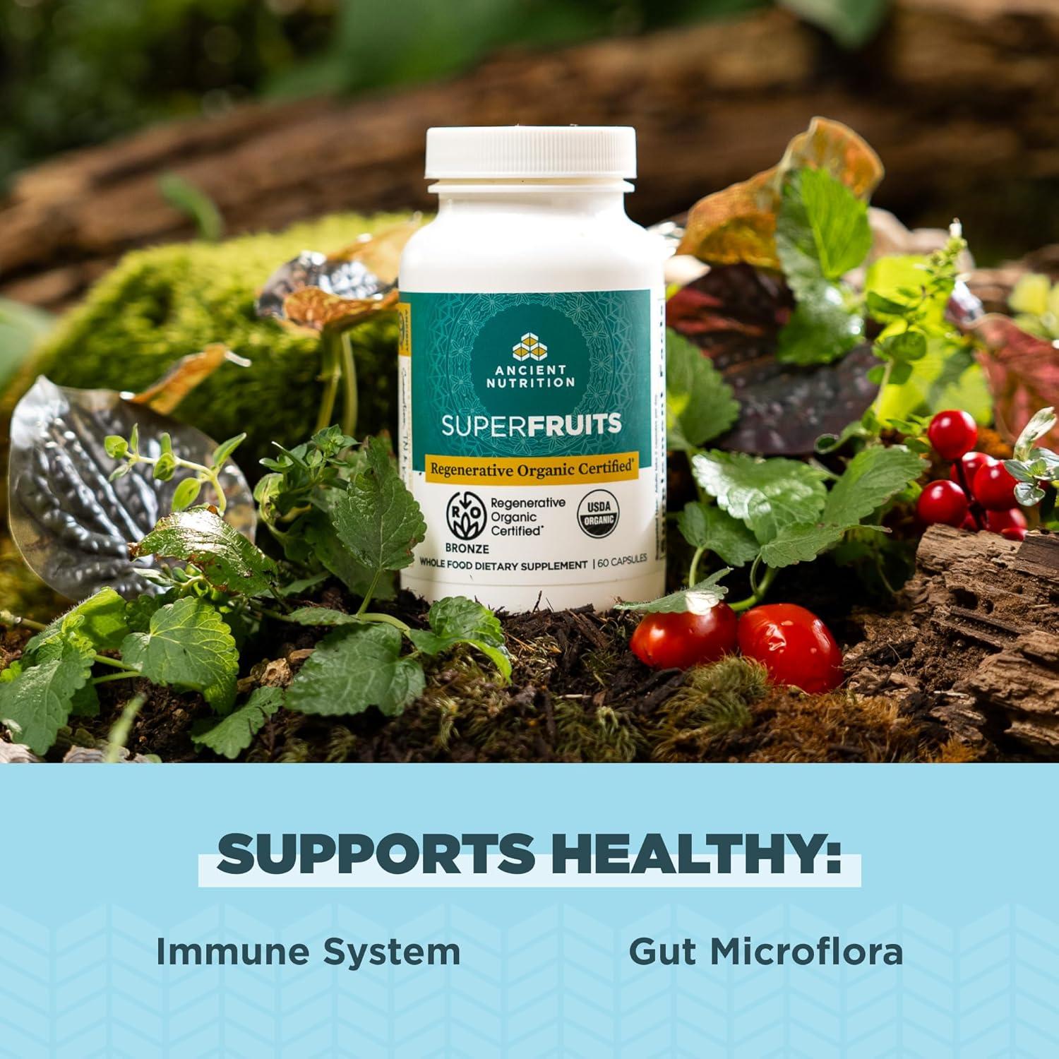 Cápsulas Superfrutas Orgánicas Ancient Nutrition 60 Unidades