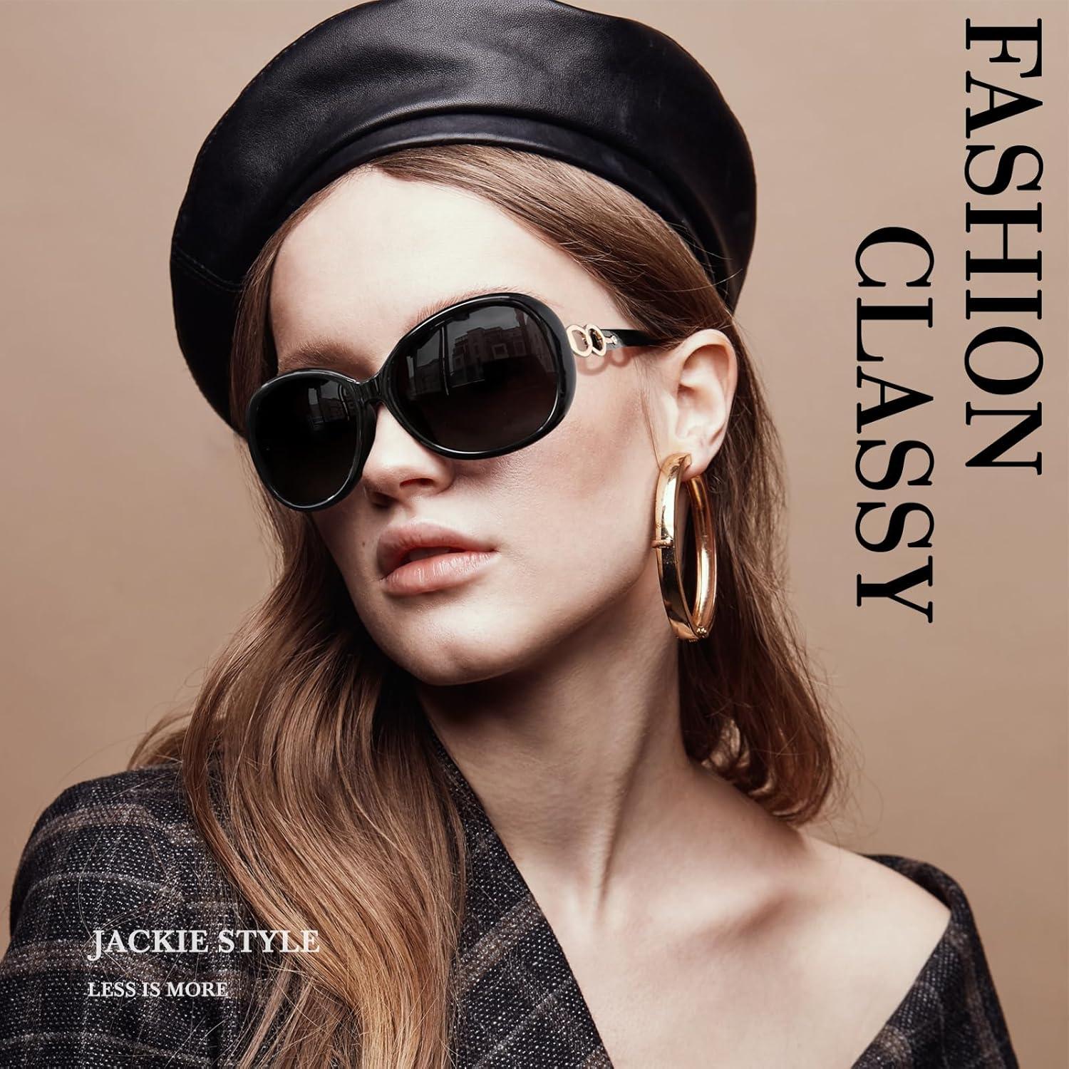 Gafas de sol Sunier para mujeres polarizadas UV400 grandes