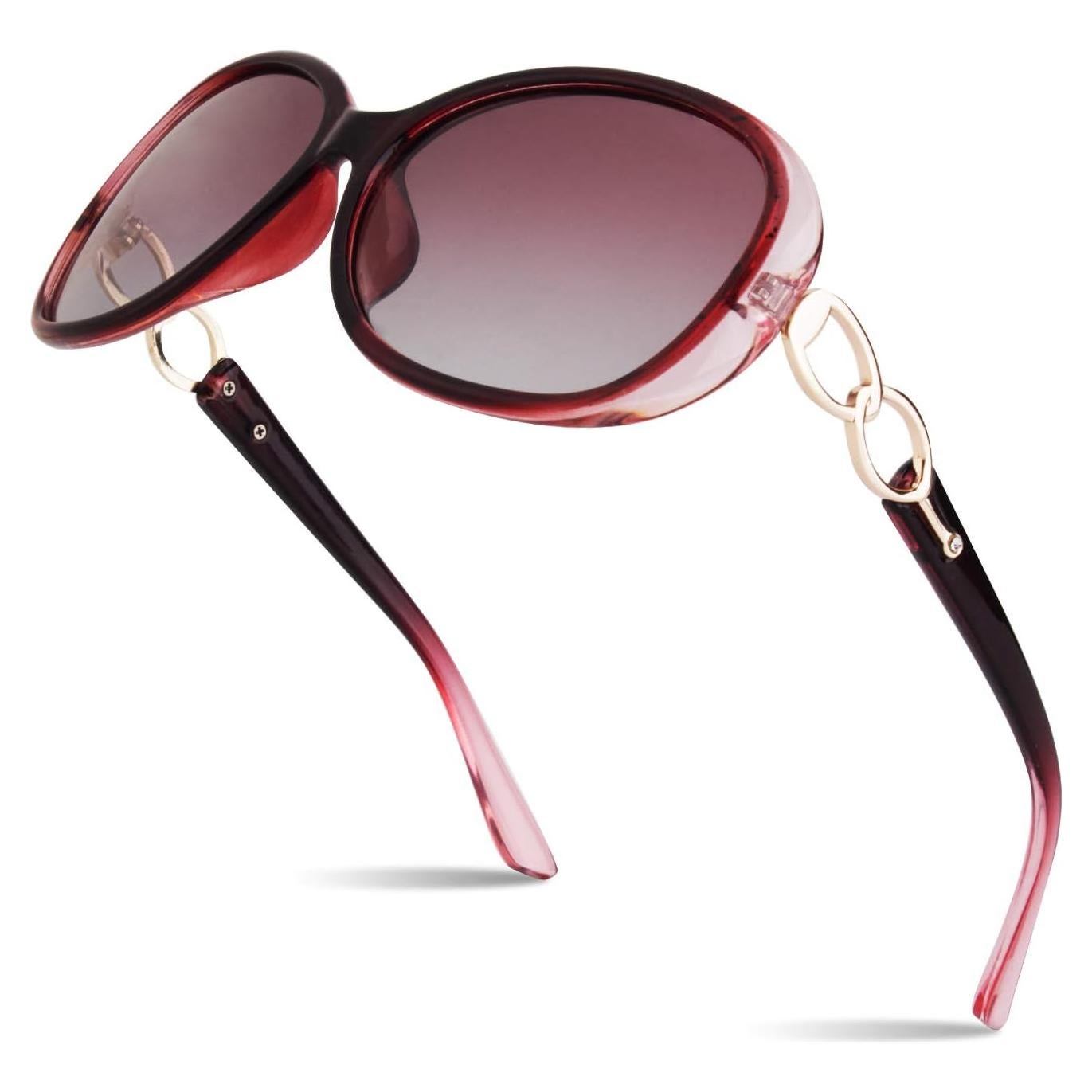 Gafas de sol Sunier para mujeres polarizadas UV400 grandes