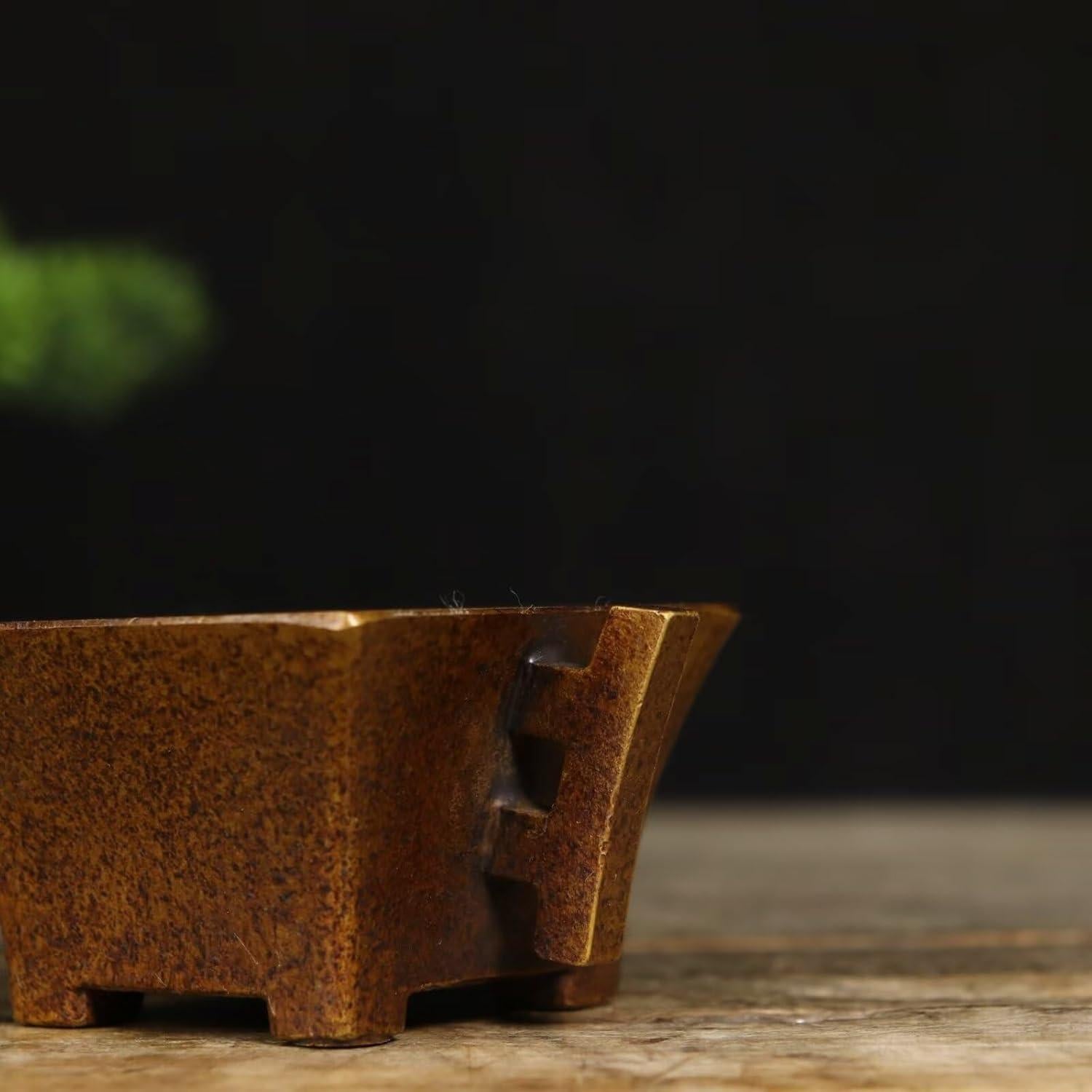 Quemador de Incienso de Cobre Julrybox 9.9x6.9x4.3cm Zen