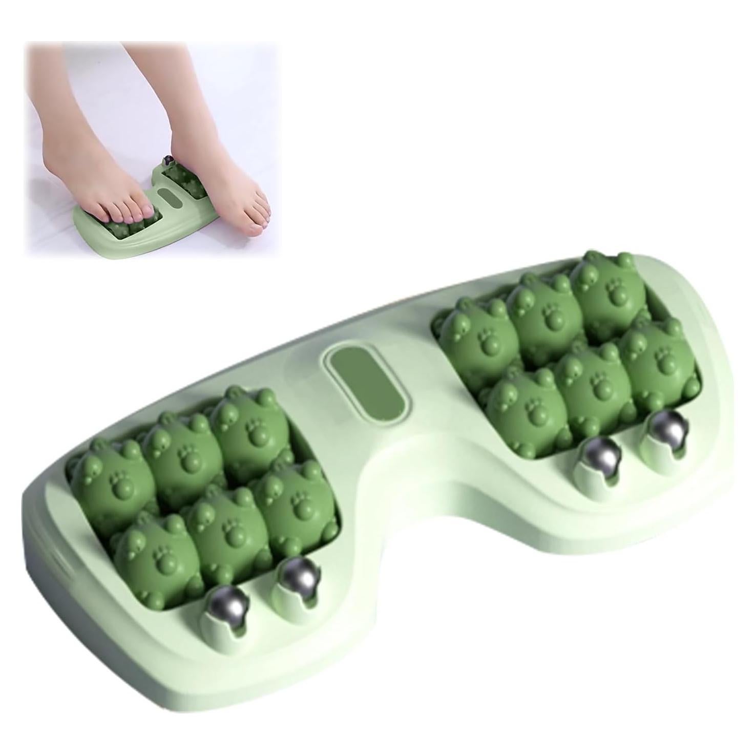 Rodillo de Masaje Doble Portátil Kujiu para Pies - Alivio de Estrés y Circulación