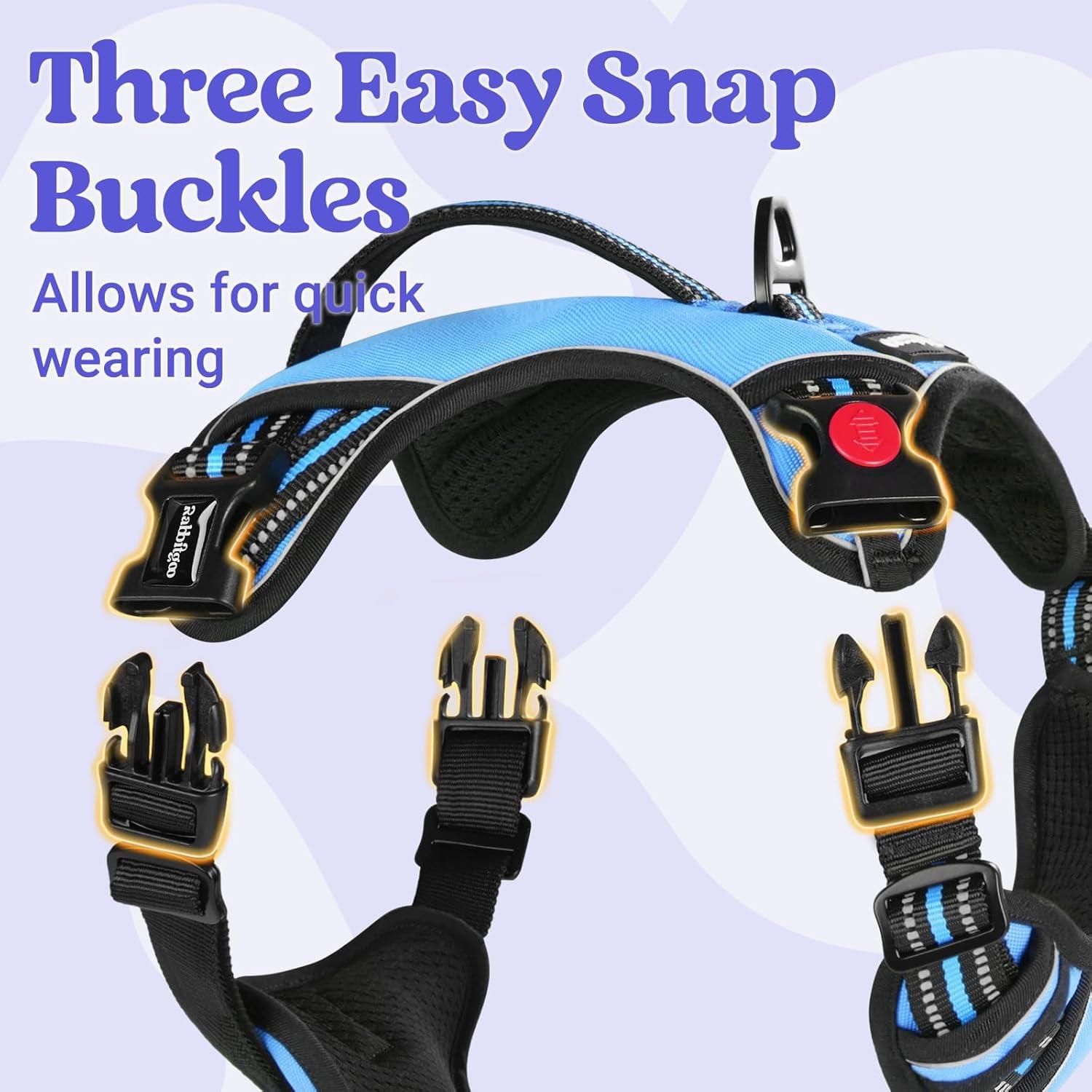 Arnés para Perros Rabbitgoo Pequeño Ajustable Reflectante