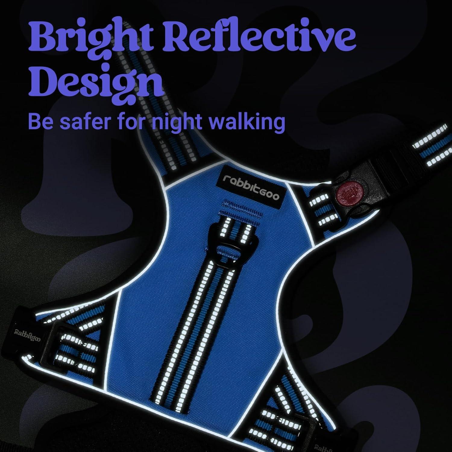 Arnés para Perros Rabbitgoo Pequeño Ajustable Reflectante