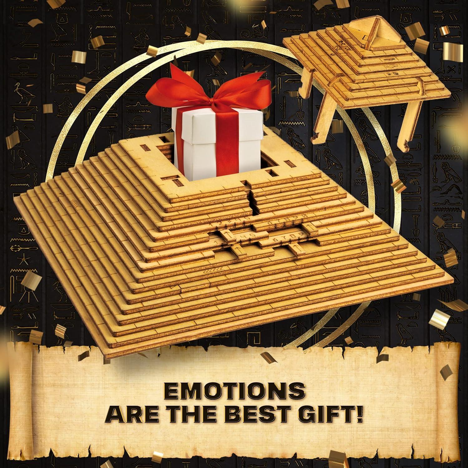 Caja de Rompecabezas ESC WEL Quest Pyramid 3D con Secreto