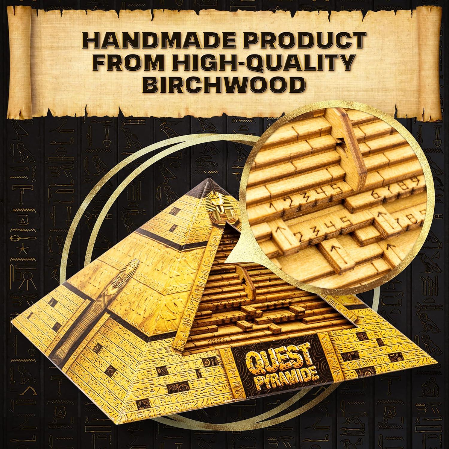 Caja de Rompecabezas ESC WEL Quest Pyramid 3D con Secreto