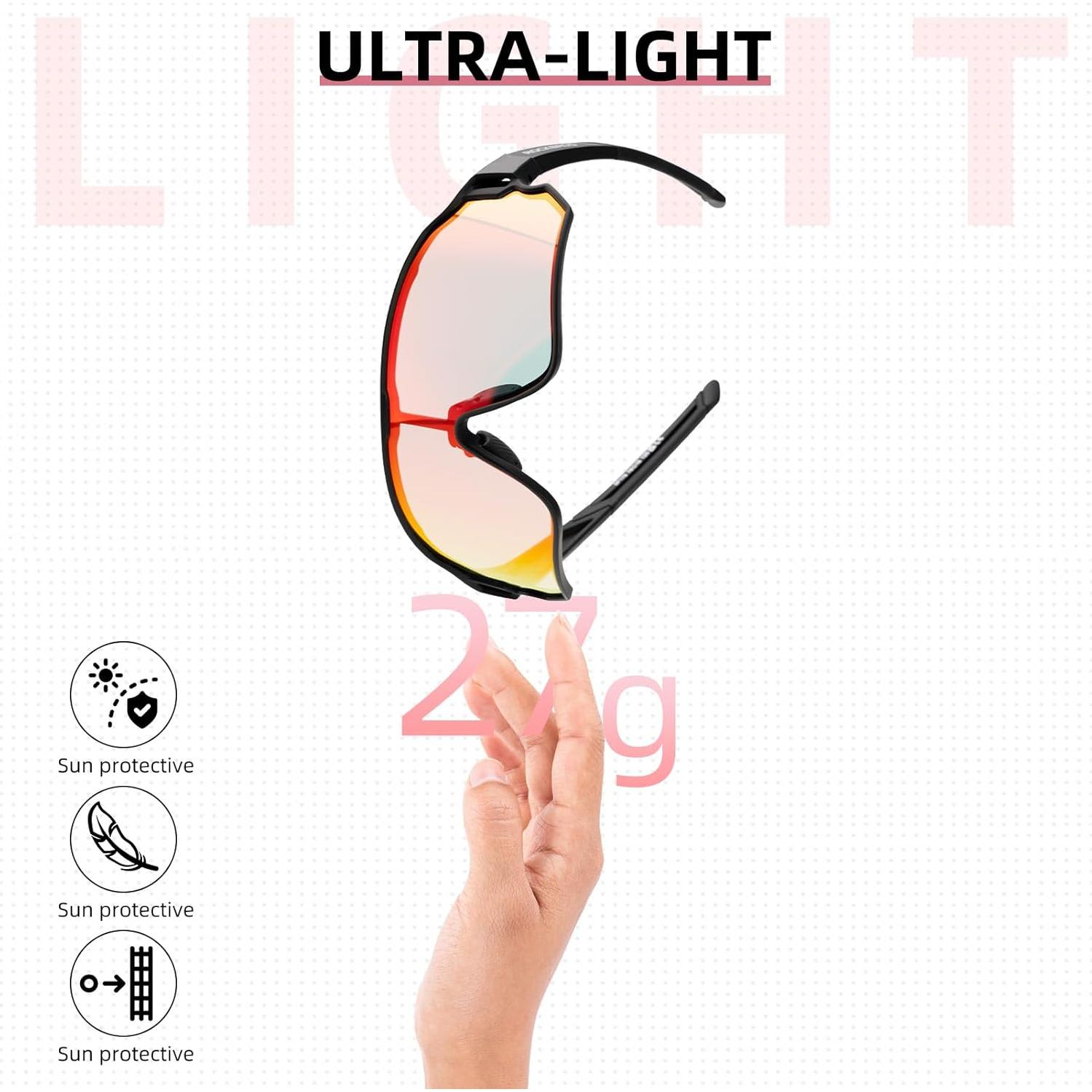 Gafas de sol fotocromáticas ROCKBROS para ciclismo UV400