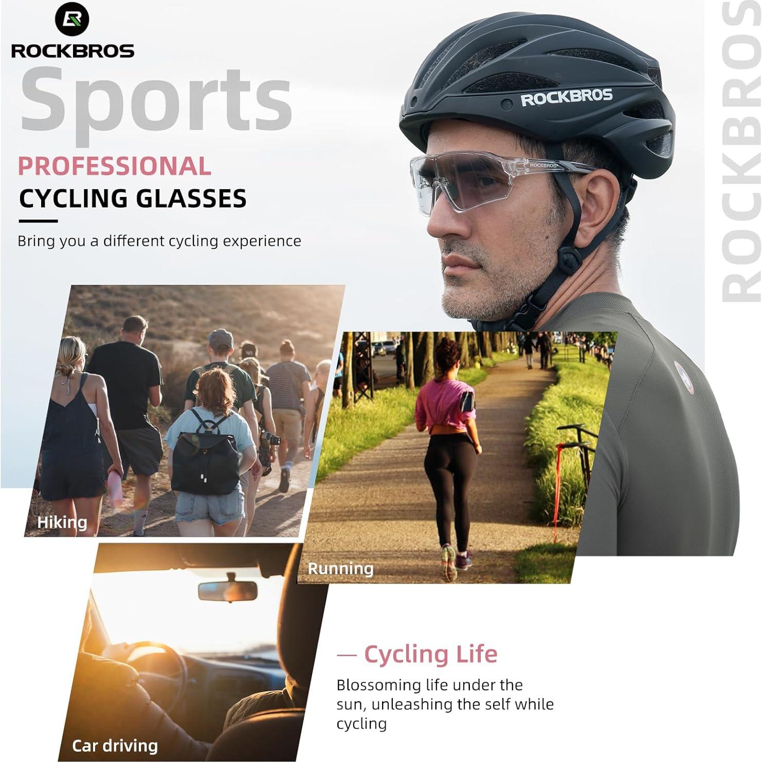 Gafas de sol fotocromáticas ROCKBROS para ciclismo y deportes