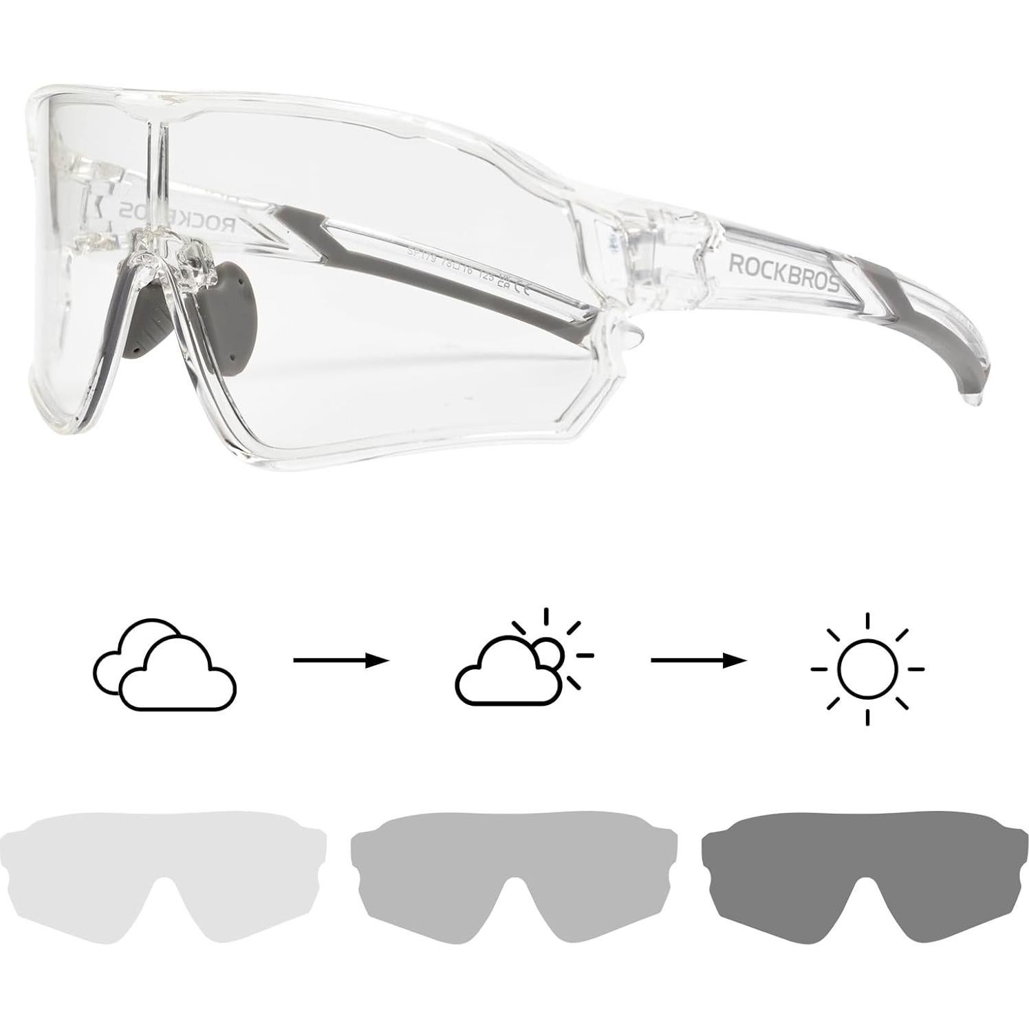 Gafas de sol fotocromáticas ROCKBROS para ciclismo y deportes