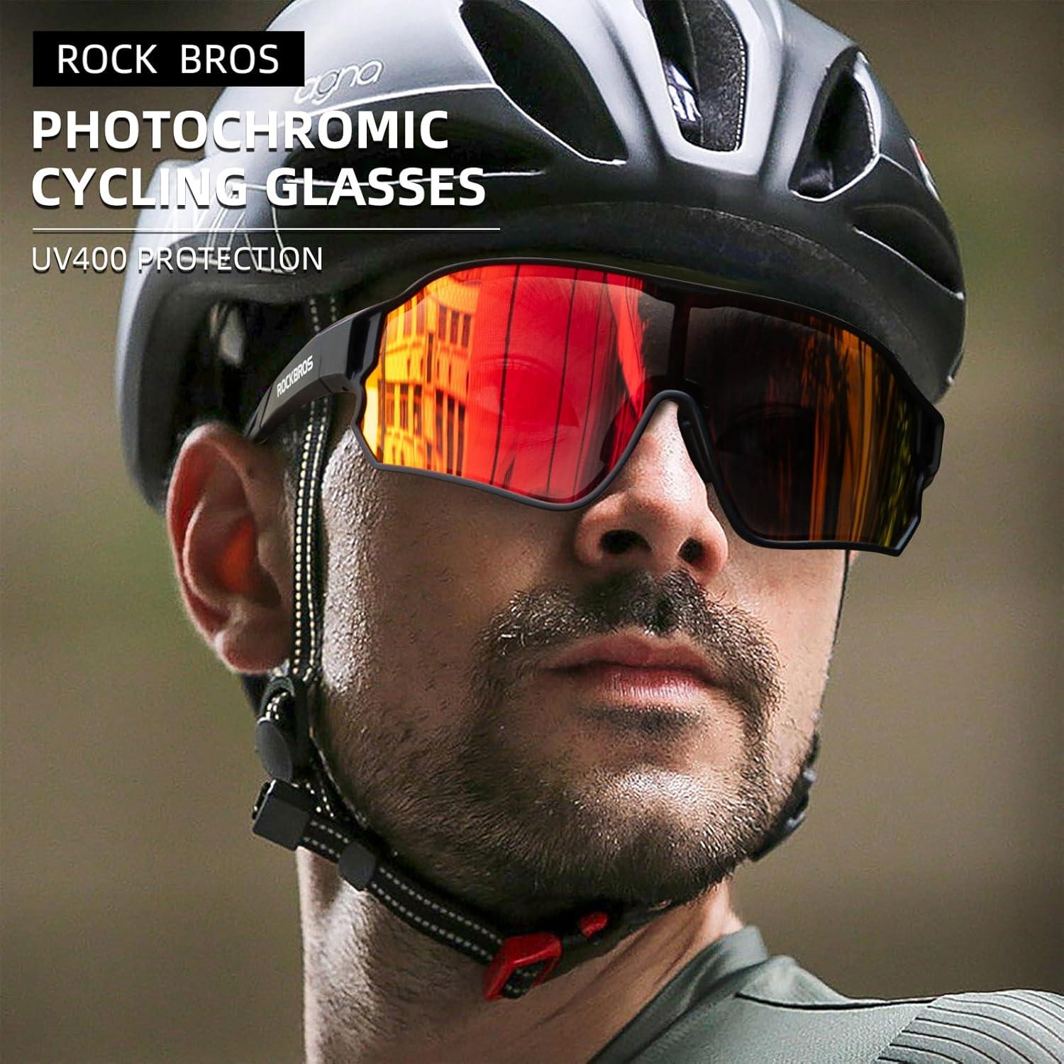 Gafas de sol fotocromáticas ROCKBROS para ciclismo UV400