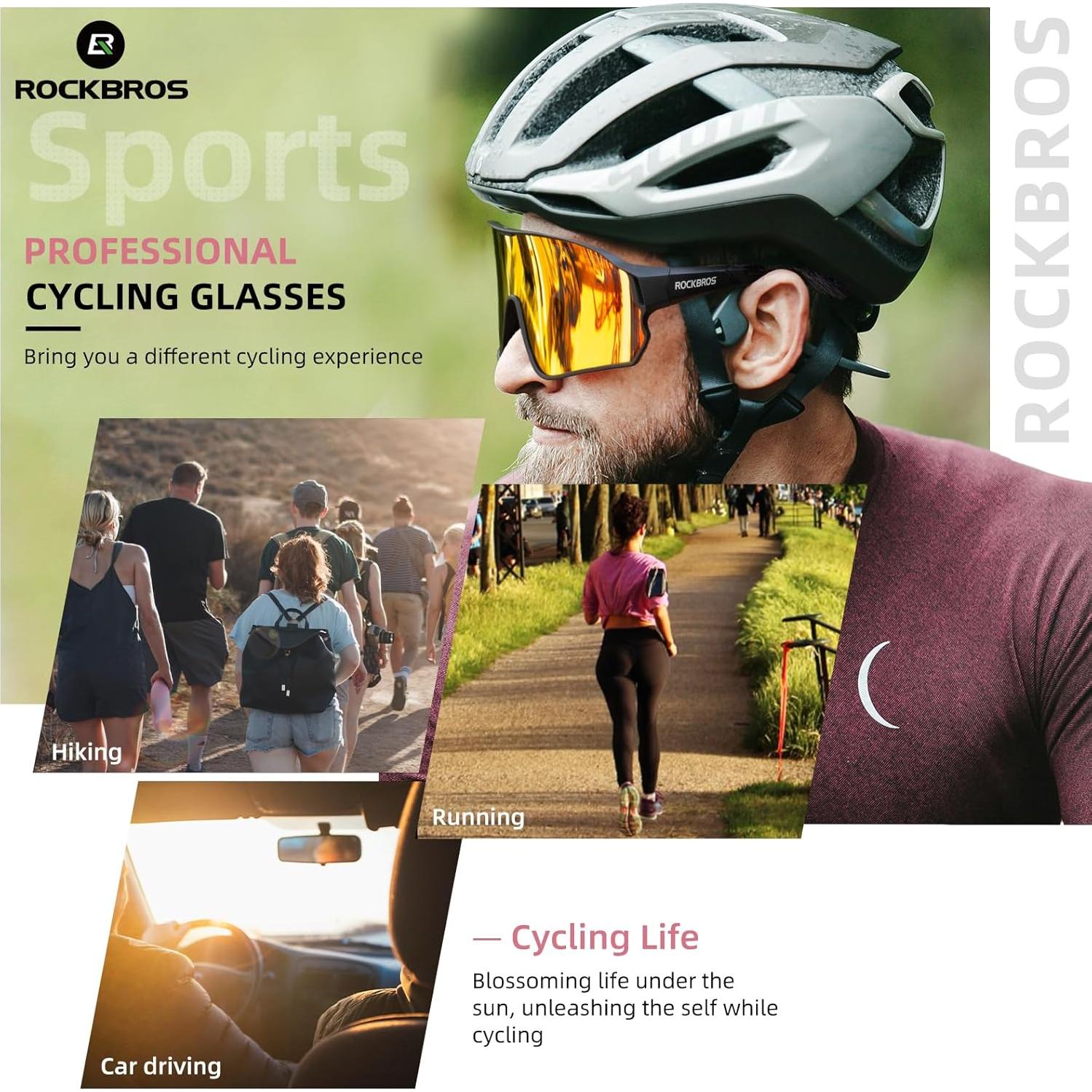 Gafas de sol fotocromáticas ROCKBROS para ciclismo UV400