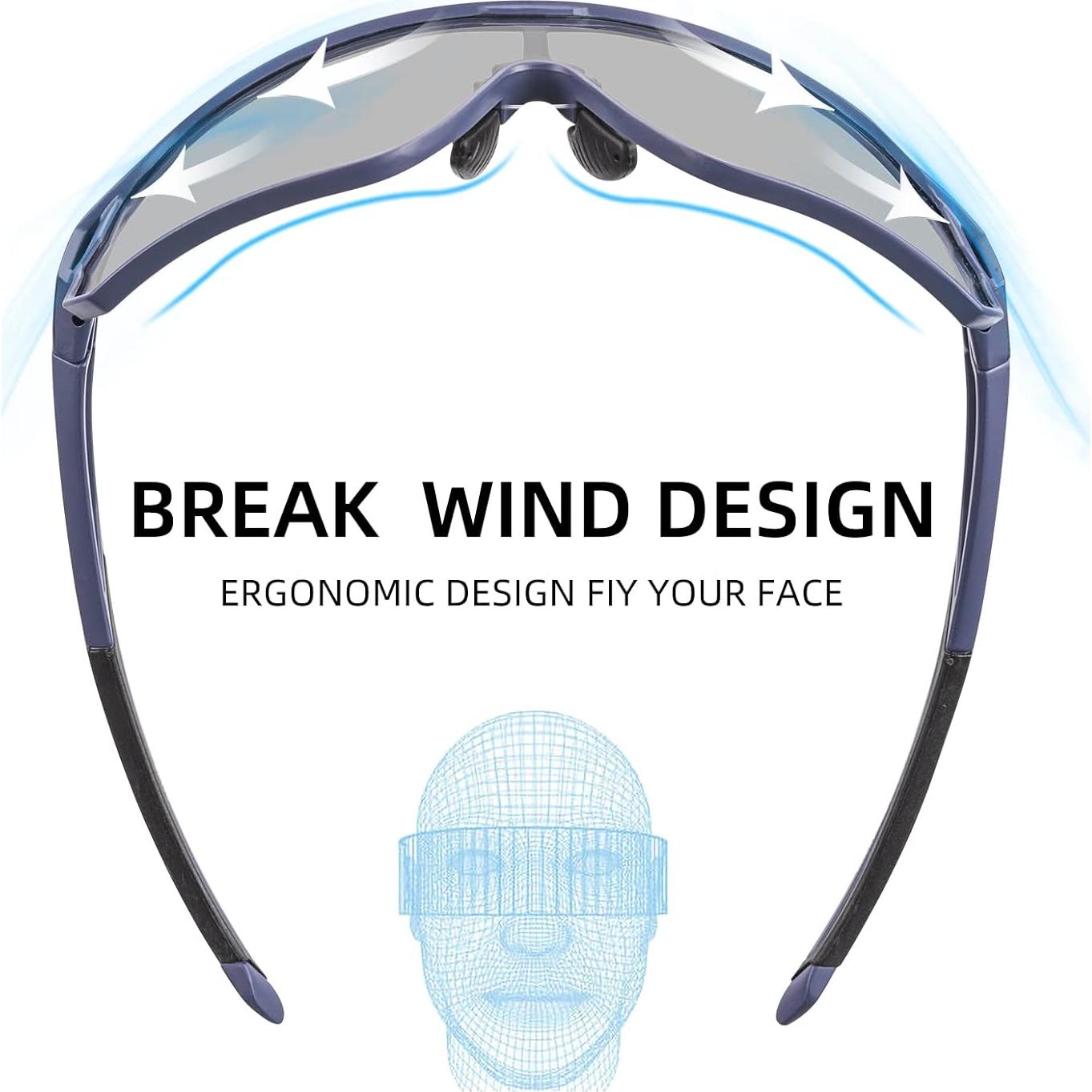 Gafas de sol fotocromáticas ROCKBROS para ciclismo UV400