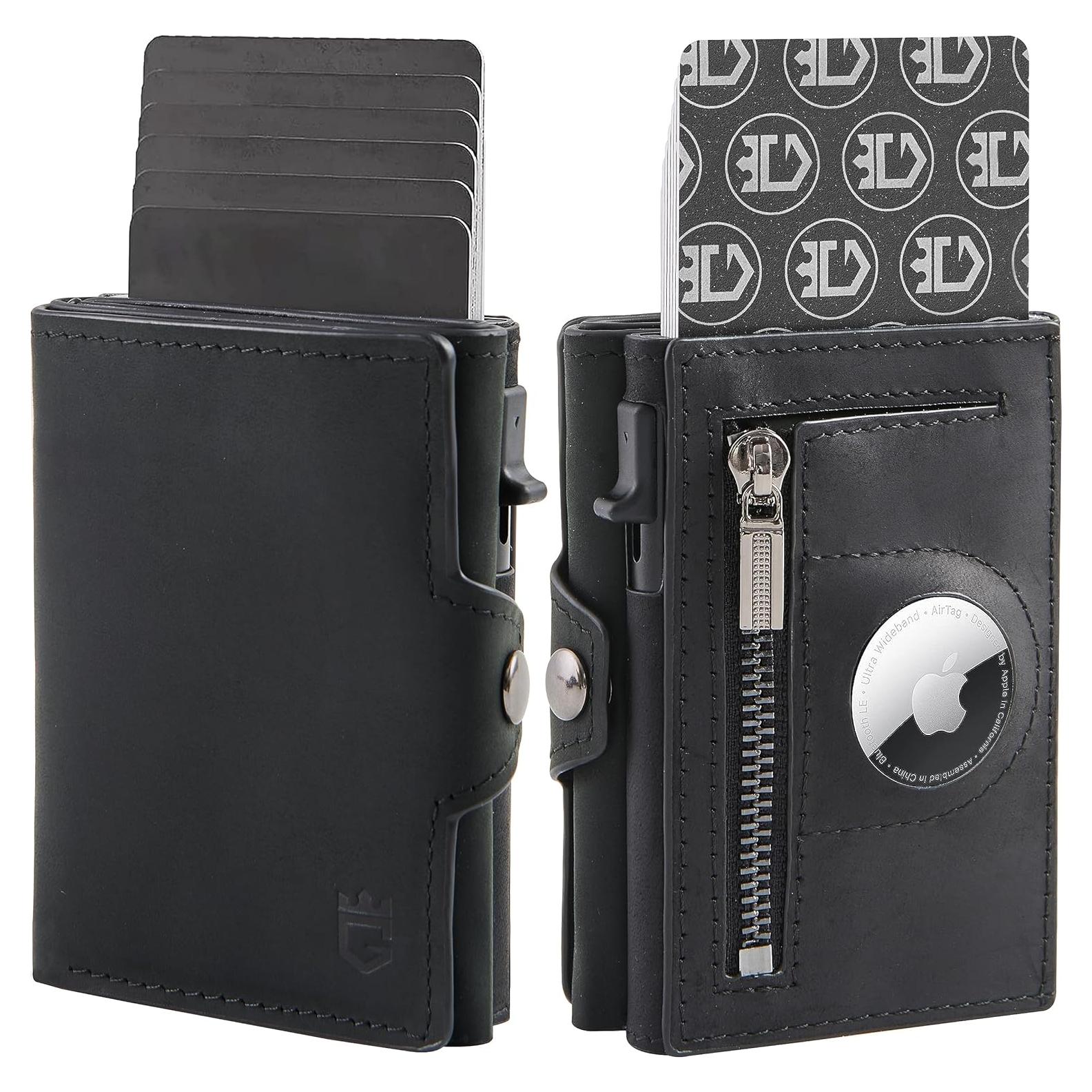 Billetera Gemonklee Negra 4.0 con Soporte para AirTag