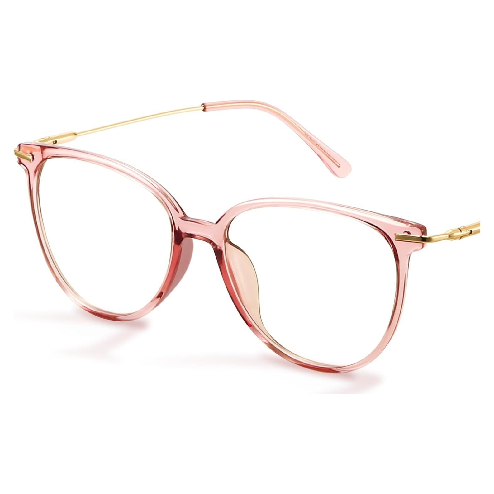 Gafas Anti Luz Azul Gaoye Montura Rosa Lente Transparente