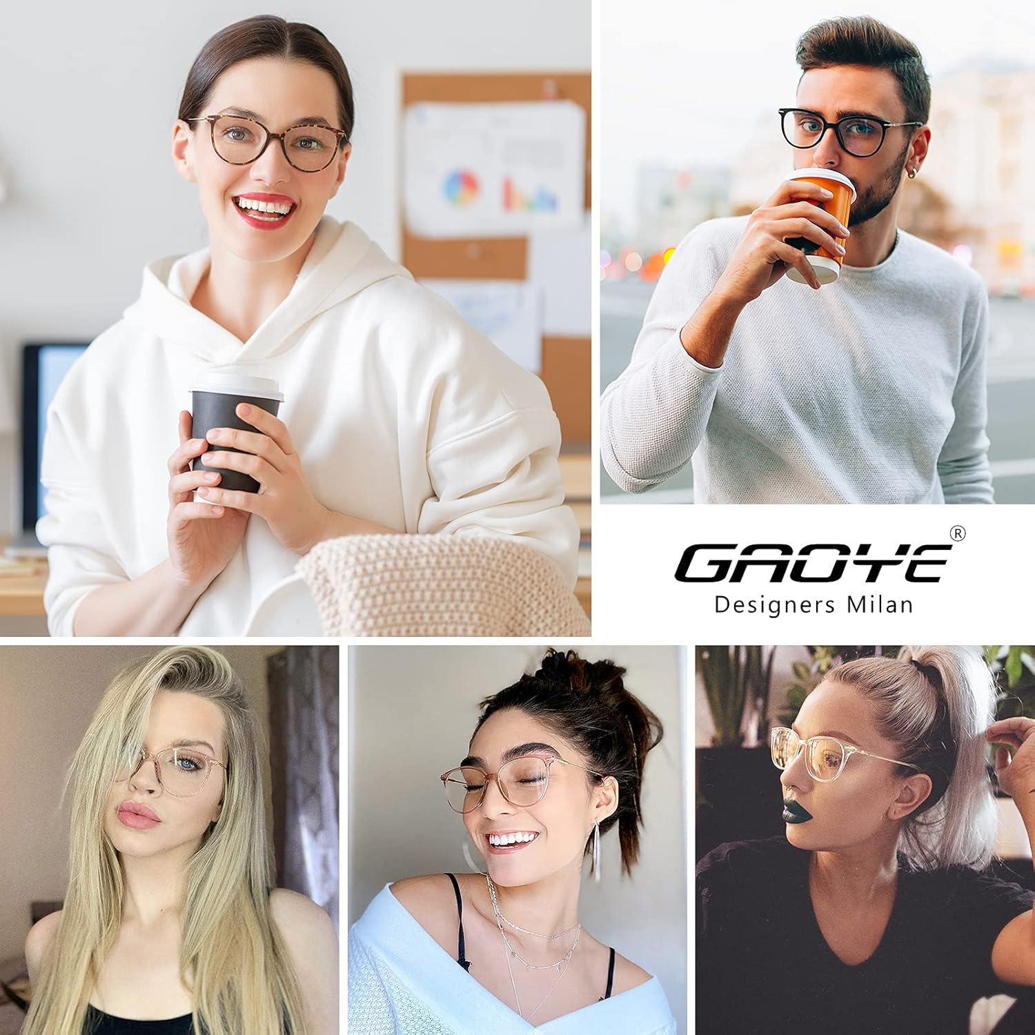 Gafas Anti Luz Azul Gaoye Montura Rosa Lente Transparente