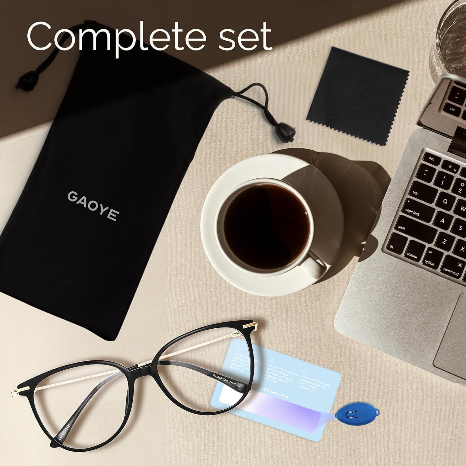 Gafas Anti Luz Azul Gaoye Unisex Marco Redondo UV400