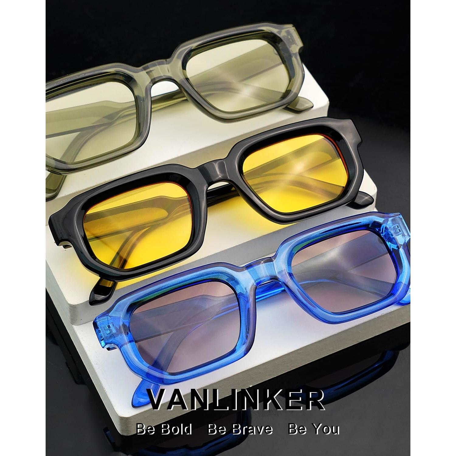 Gafas de Sol VANLINKER Retro UV400 Verde Claro VL9823