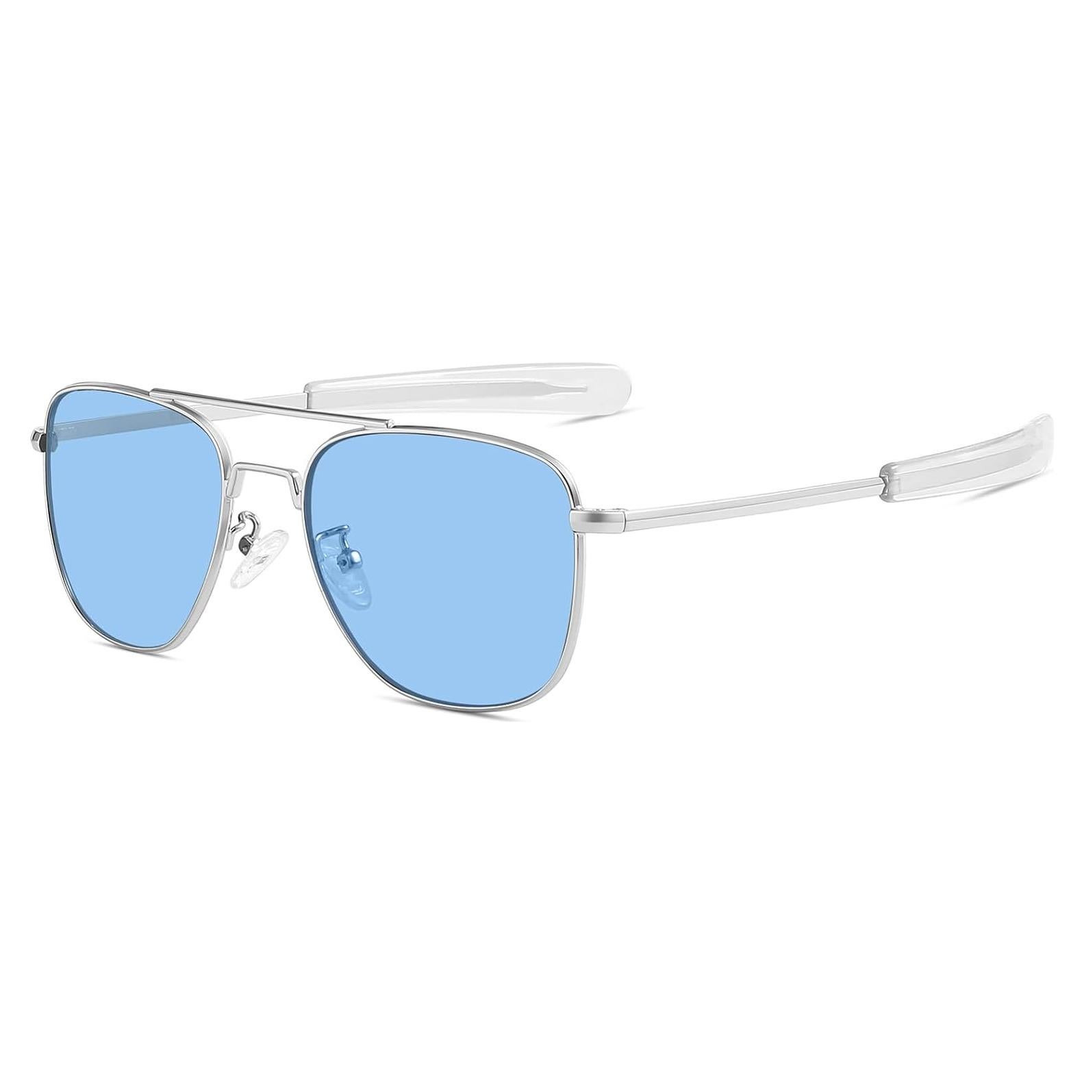 Gafas de sol piloto militar Gtand con lente azul 54mm