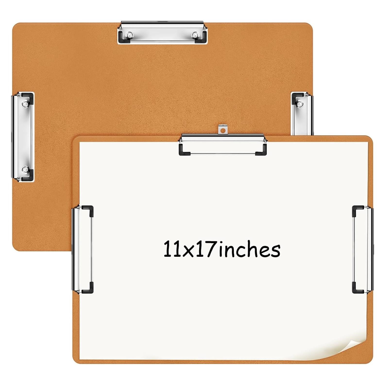 Clipboard Horizontal Tenceur 11x17 Pulgadas 2 Pcs Resistente