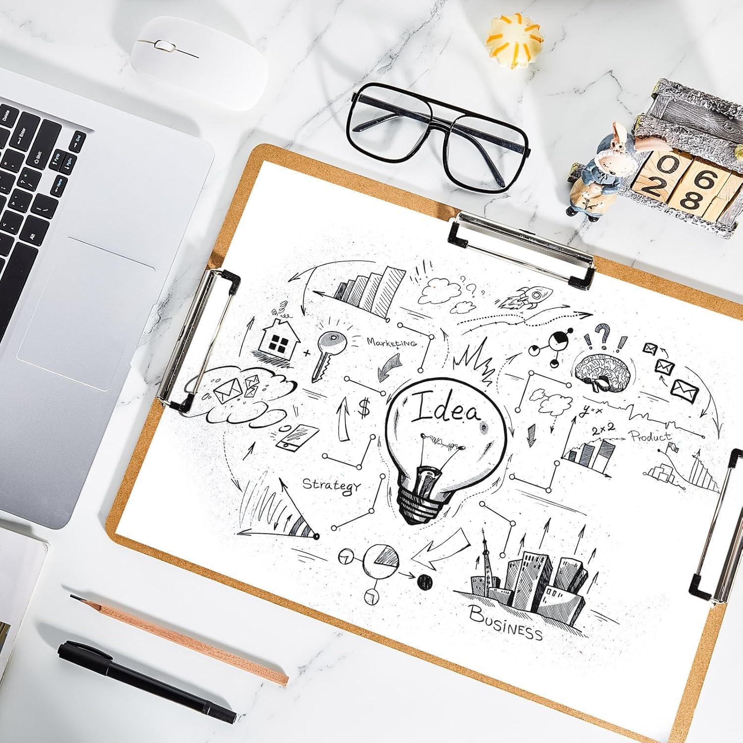 Clipboard Horizontal Tenceur 11x17 Pulgadas 2 Pcs Resistente