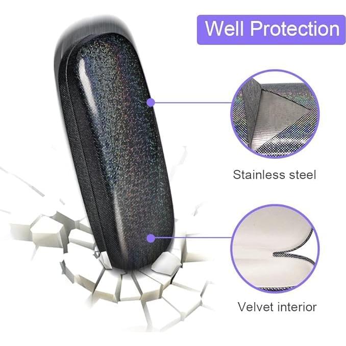 Estuche Duro para Gafas ZONLY 4 Piezas Unisex 16x6x4 cm