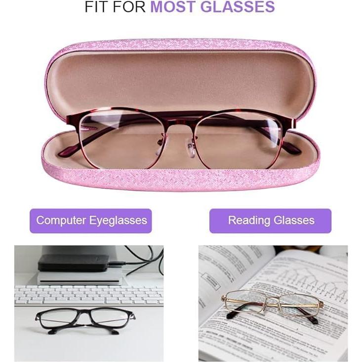 Estuche Duro para Gafas ZONLY 4 Piezas Unisex 16x6x4 cm