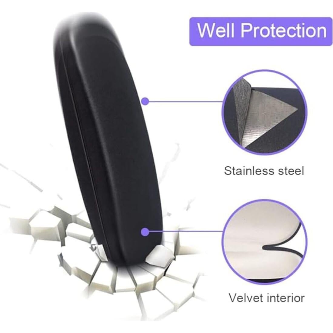 Estuche Duro para Gafas ZONLY 4 Piezas Unisex 16.5cm