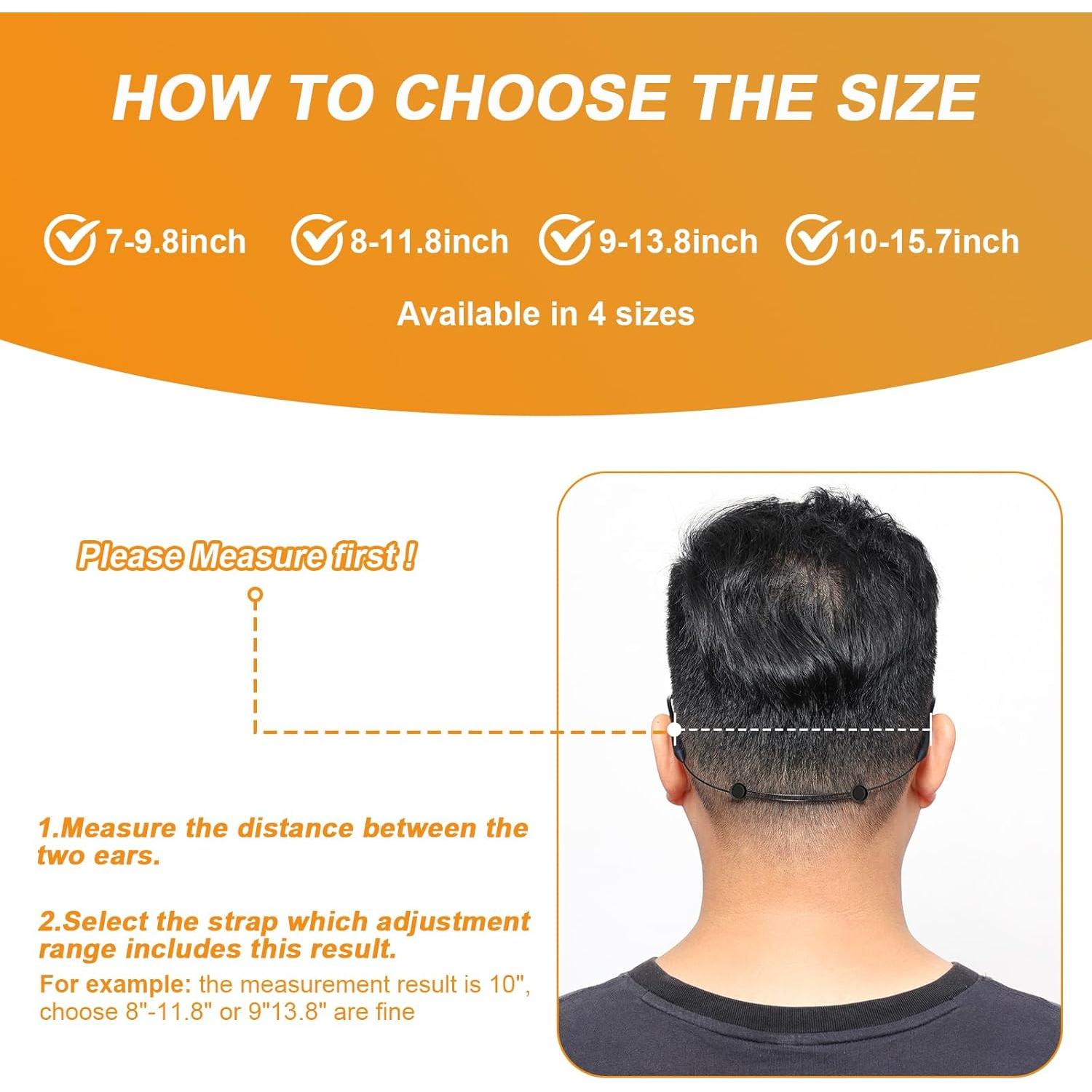 Correa Ajustable para Gafas Silicona 12 cm Paquete de 4