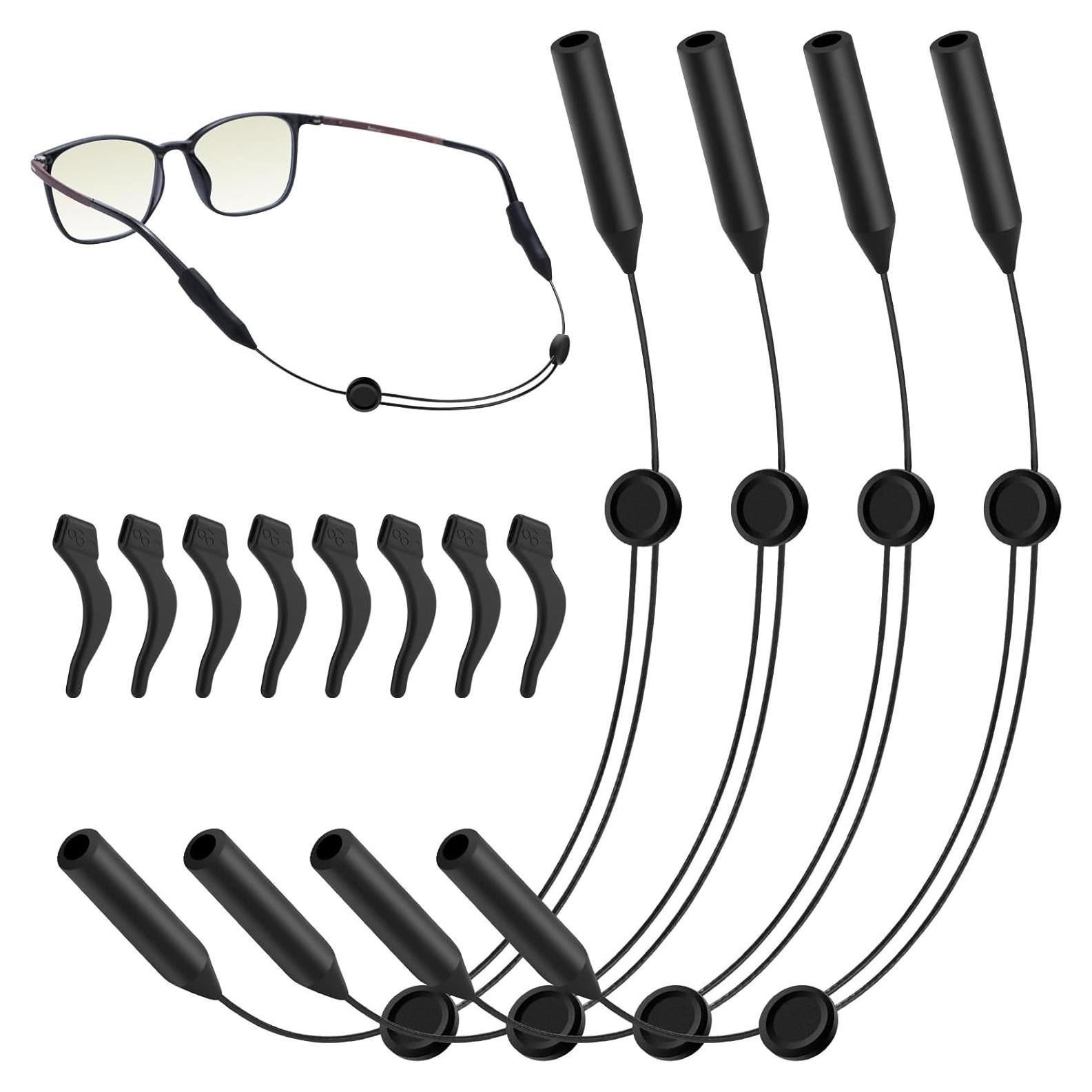 Correa Ajustable para Gafas - Silicona 40,6 cm - Paquete de 4