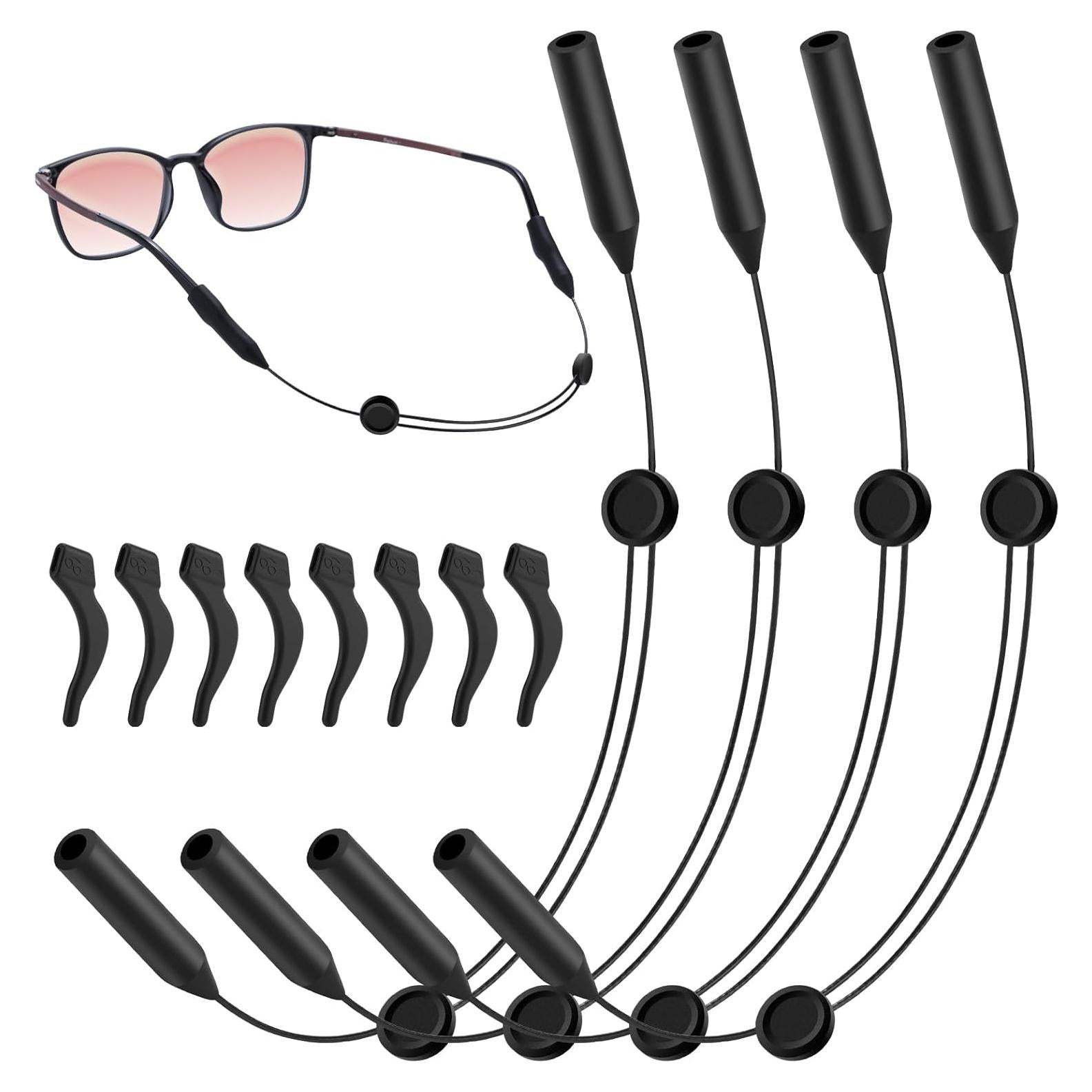 Correa Ajustable para Gafas Silicona 12 cm Paquete de 4