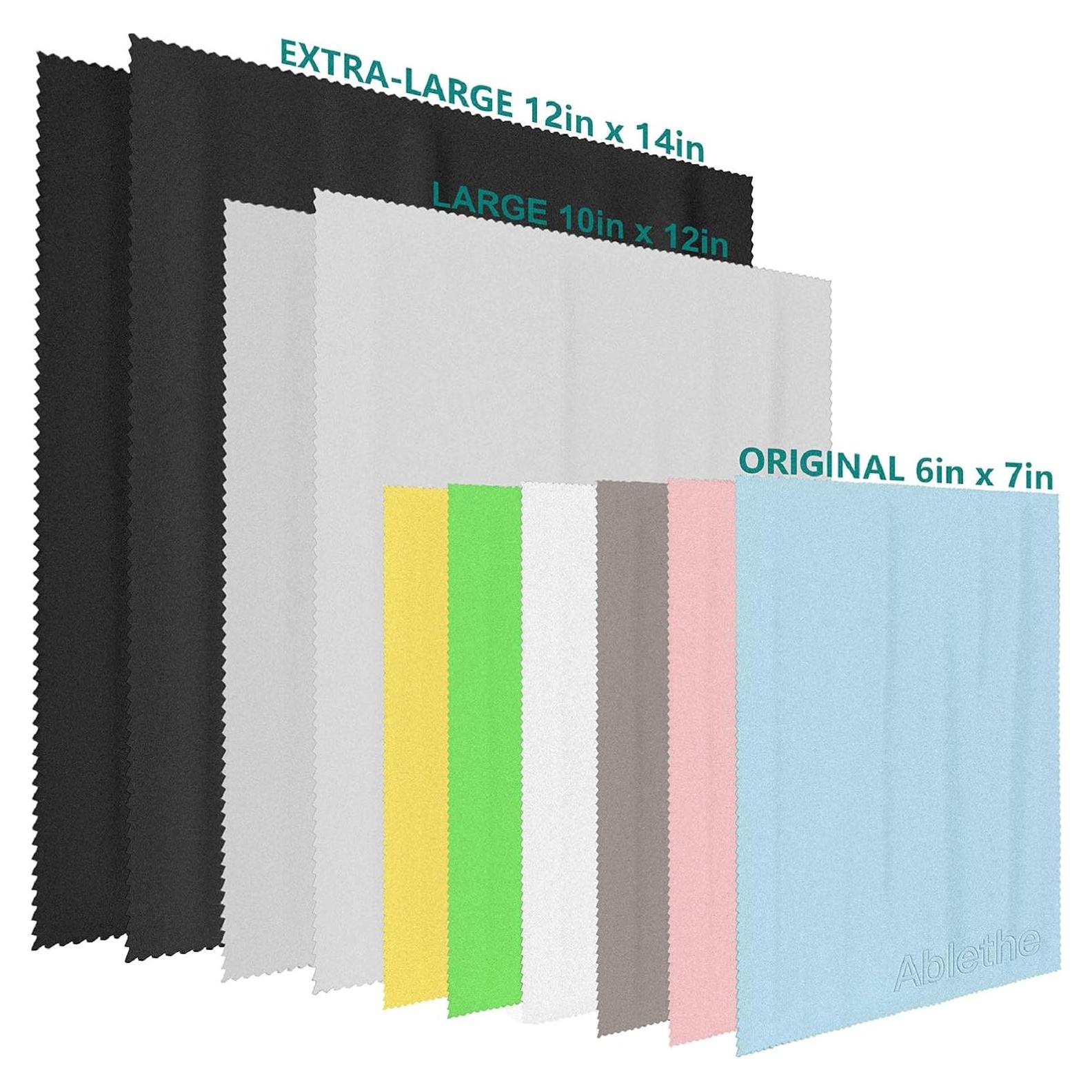 Paquete de 10 Paños de Microfibra Grandes Ablethe 30x36 cm