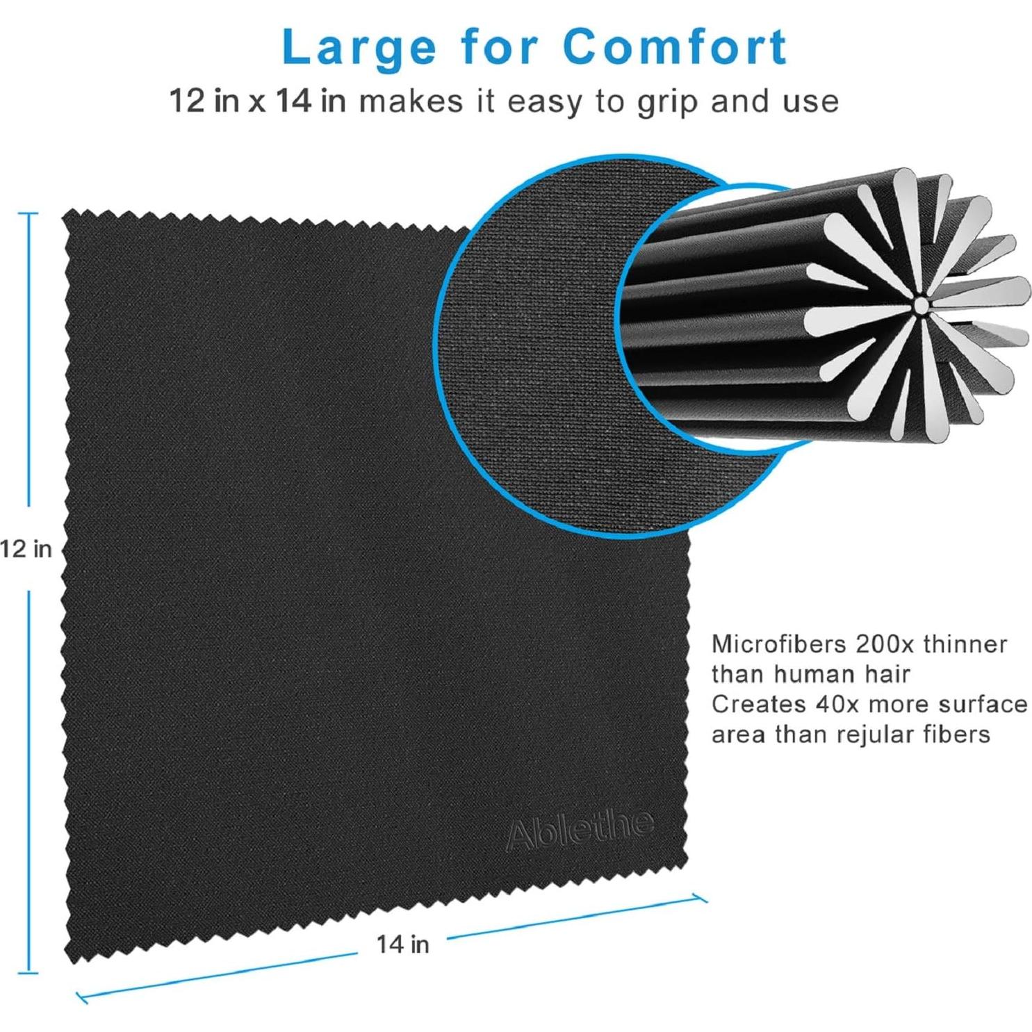 Paquete de 10 Paños de Microfibra Grandes Ablethe 30x36 cm