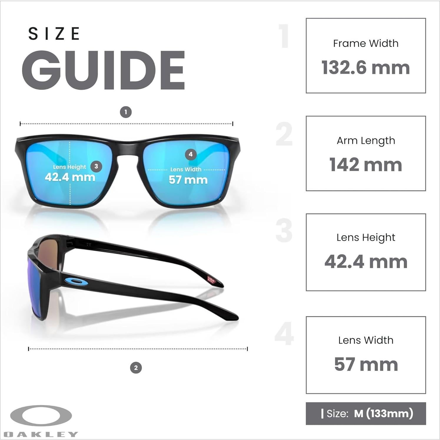 Gafas de sol Oakley Sylas OO9448 para hombres + correa + kit