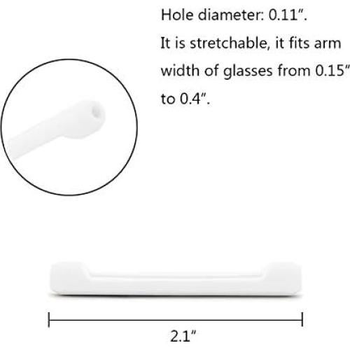 Retenedor de Gafas Alamic 12 Pares Silicona Antideslizante