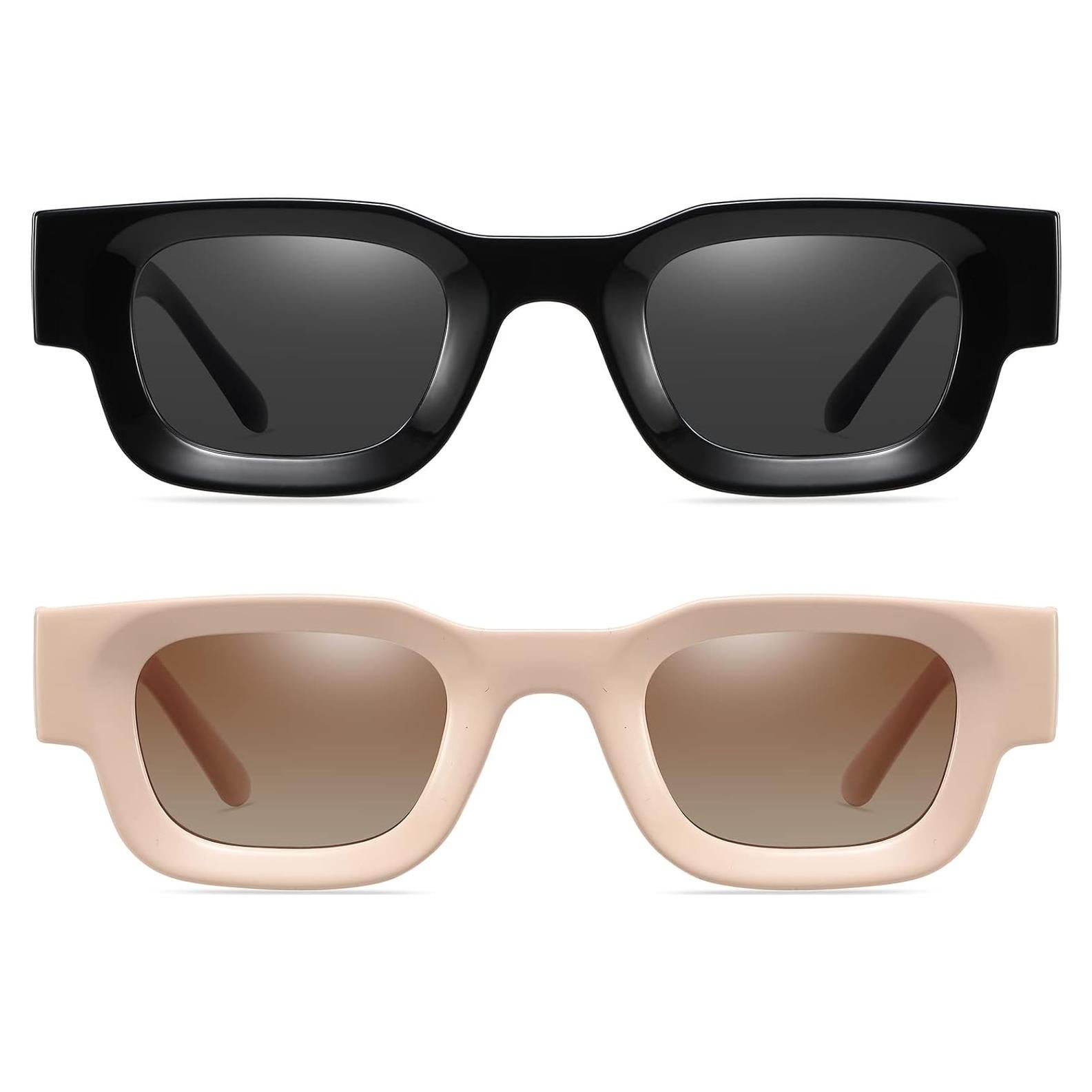 Gafas de Sol Polarizadas AIEYEZO Rectangulares Unisex 90s