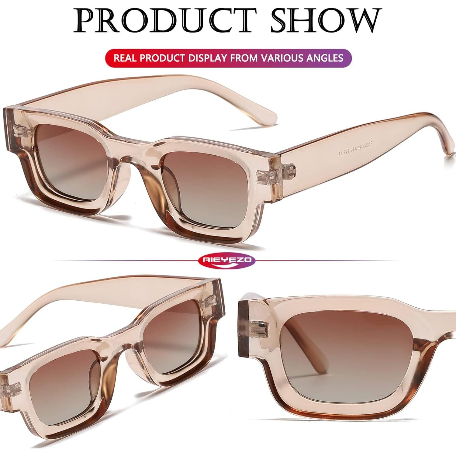 Gafas de Sol Polarizadas AIEYEZO Rectangulares UV400