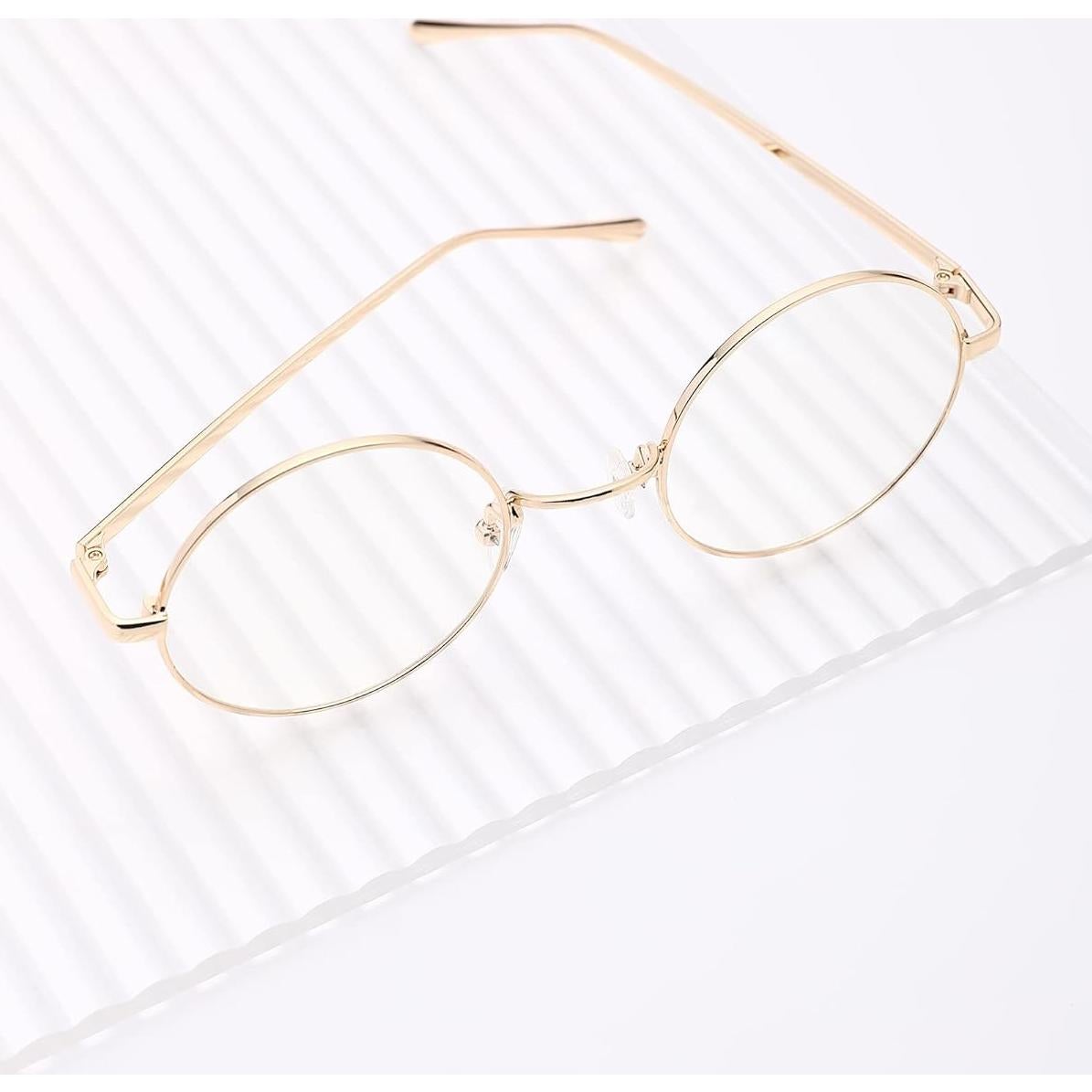 Gafas Retro Pro Acme Metal Dorado Lentes Transparentes